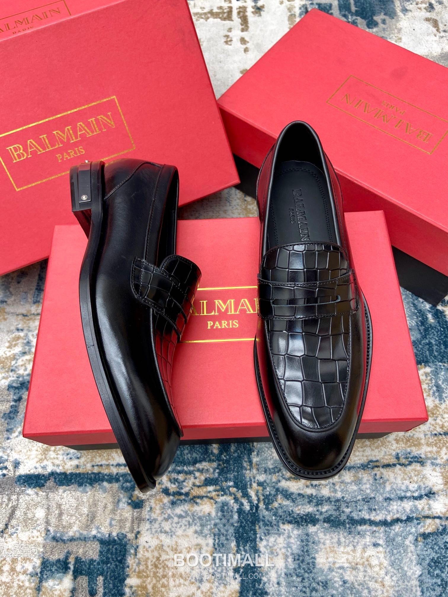 Balmain Calfskin Dress Derby Calfskin Leather Black Dress Shoes 발망 송아지가죽 드레스 더비 송아지가죽 블랙 드레스 슈즈 2
