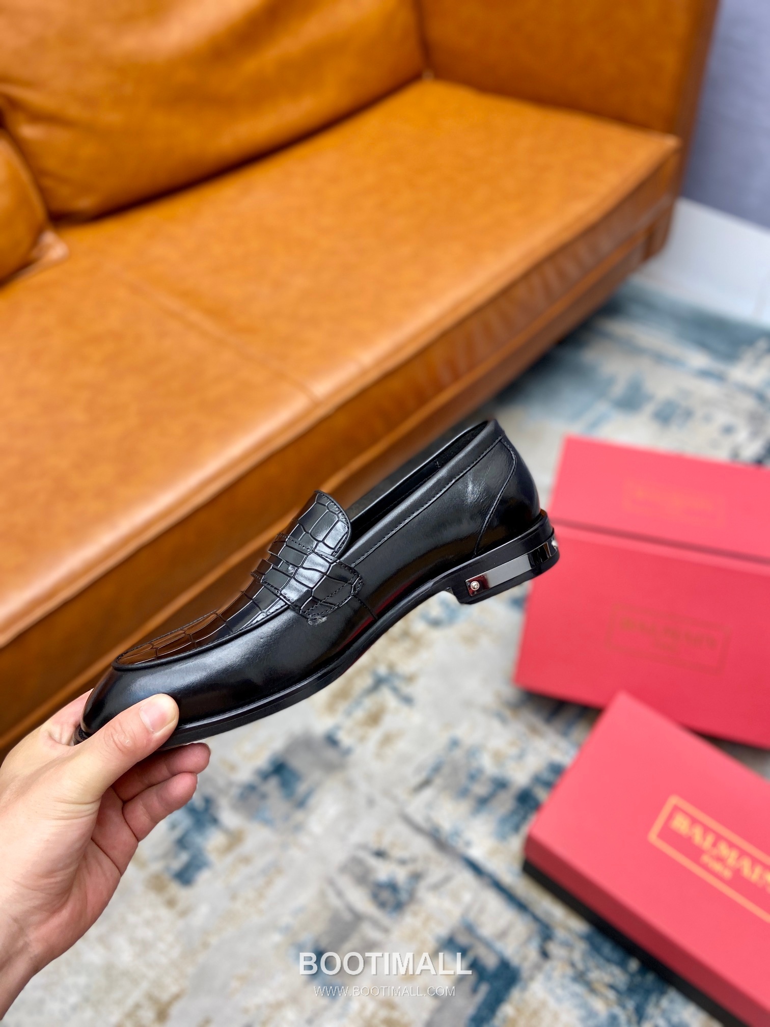 Balmain Calfskin Dress Derby Calfskin Leather Black Dress Shoes 발망 송아지가죽 드레스 더비 송아지가죽 블랙 드레스 슈즈 8