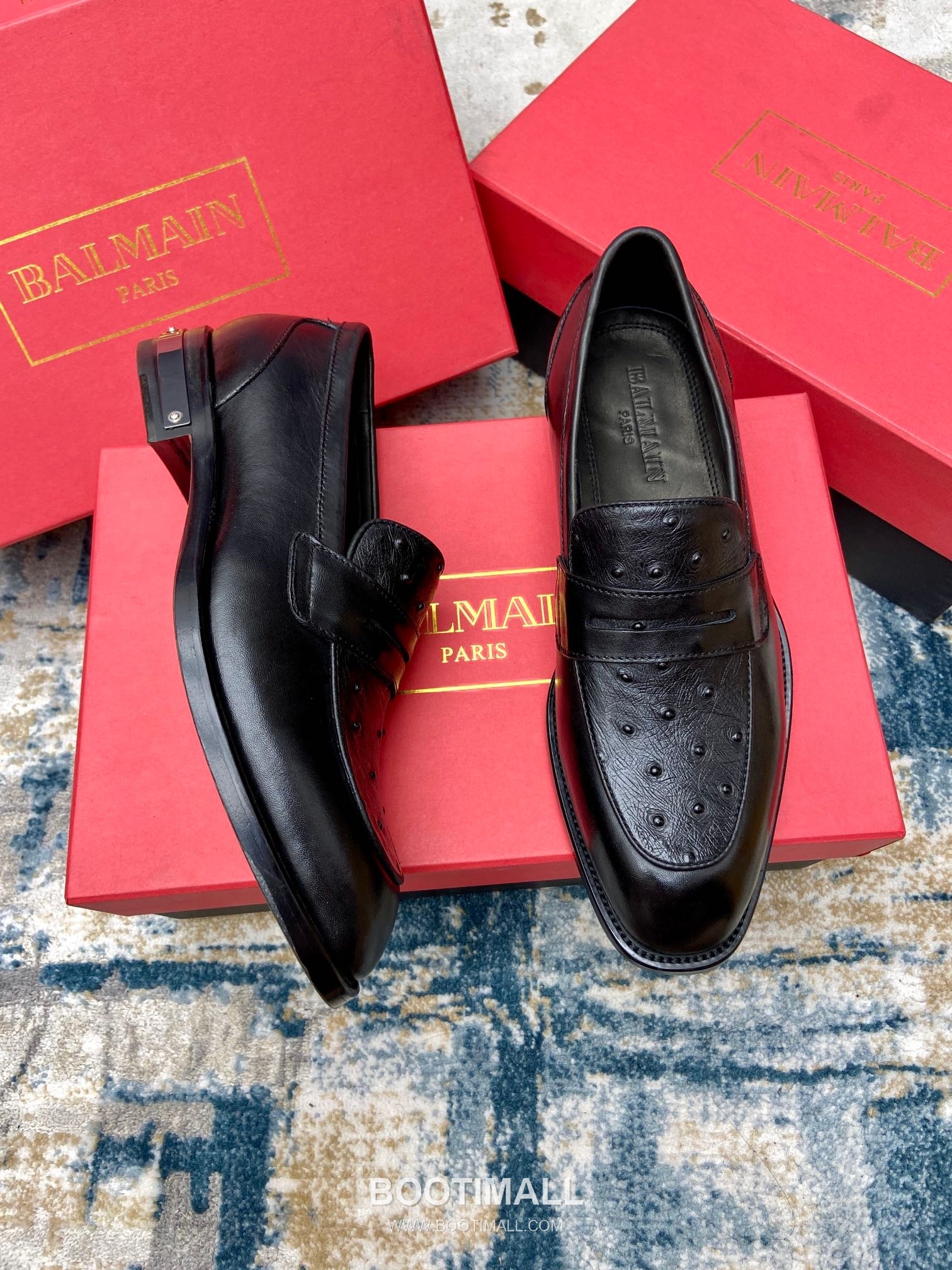 Balmain Calfskin Dress Derby Calfskin Leather Black Dress Shoes 발망 송아지가죽 드레스 더비 송아지가죽 블랙 드레스 슈즈 2