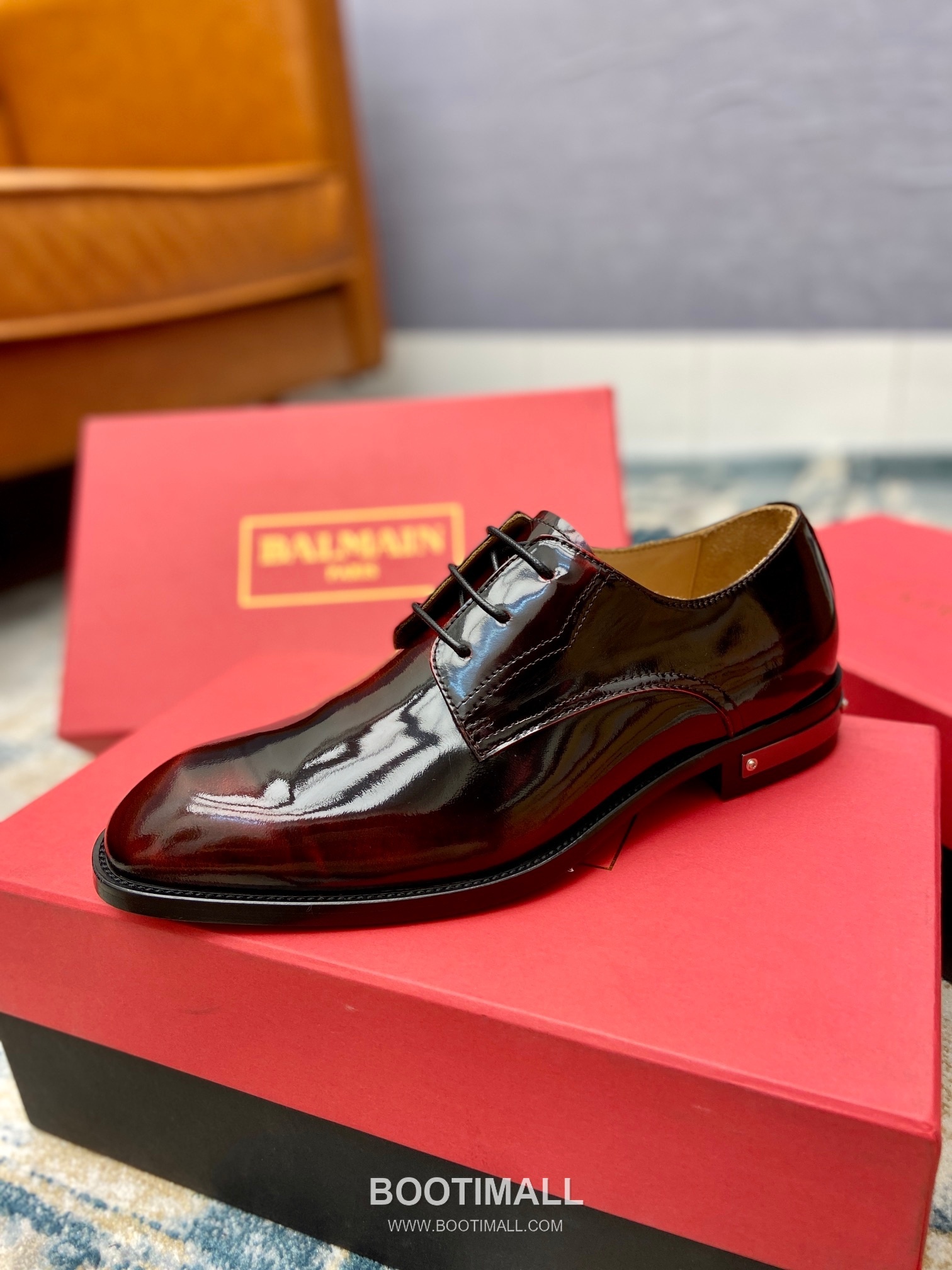 Balmain Calfskin Dress Derby Calfskin Leather Black Dress Shoes 발망 송아지가죽 드레스 더비 송아지가죽 블랙 드레스 슈즈 5