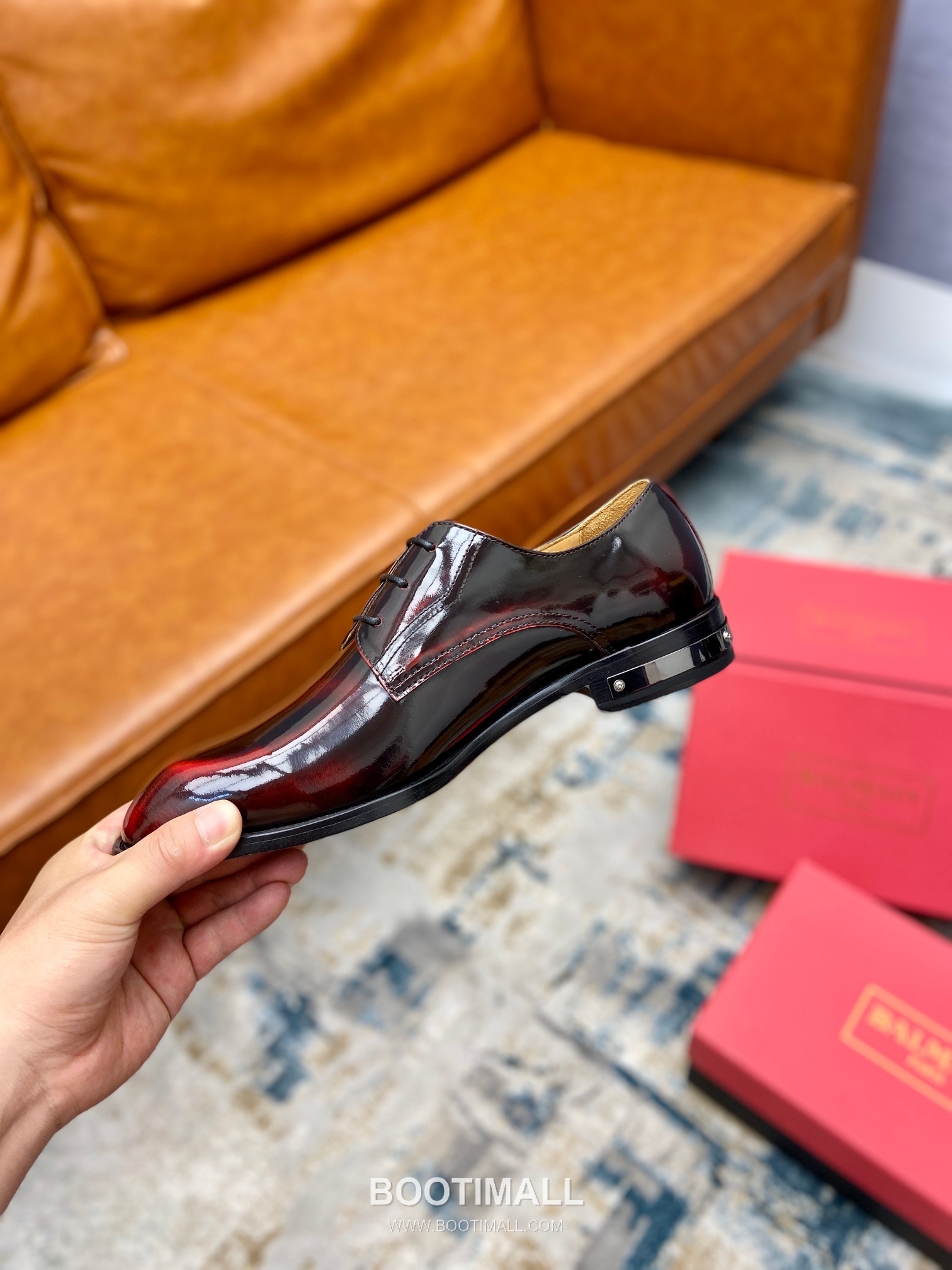 Balmain Calfskin Dress Derby Calfskin Leather Black Dress Shoes 발망 송아지가죽 드레스 더비 송아지가죽 블랙 드레스 슈즈 8