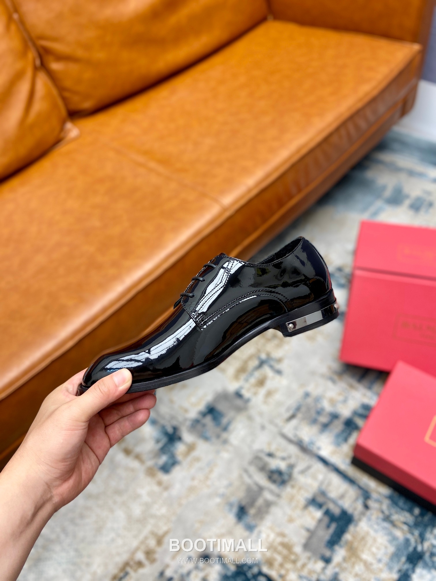 Balmain Calfskin Dress Derby Calfskin Leather Black Dress Shoes 발망 송아지가죽 드레스 더비 송아지가죽 블랙 드레스 슈즈 8