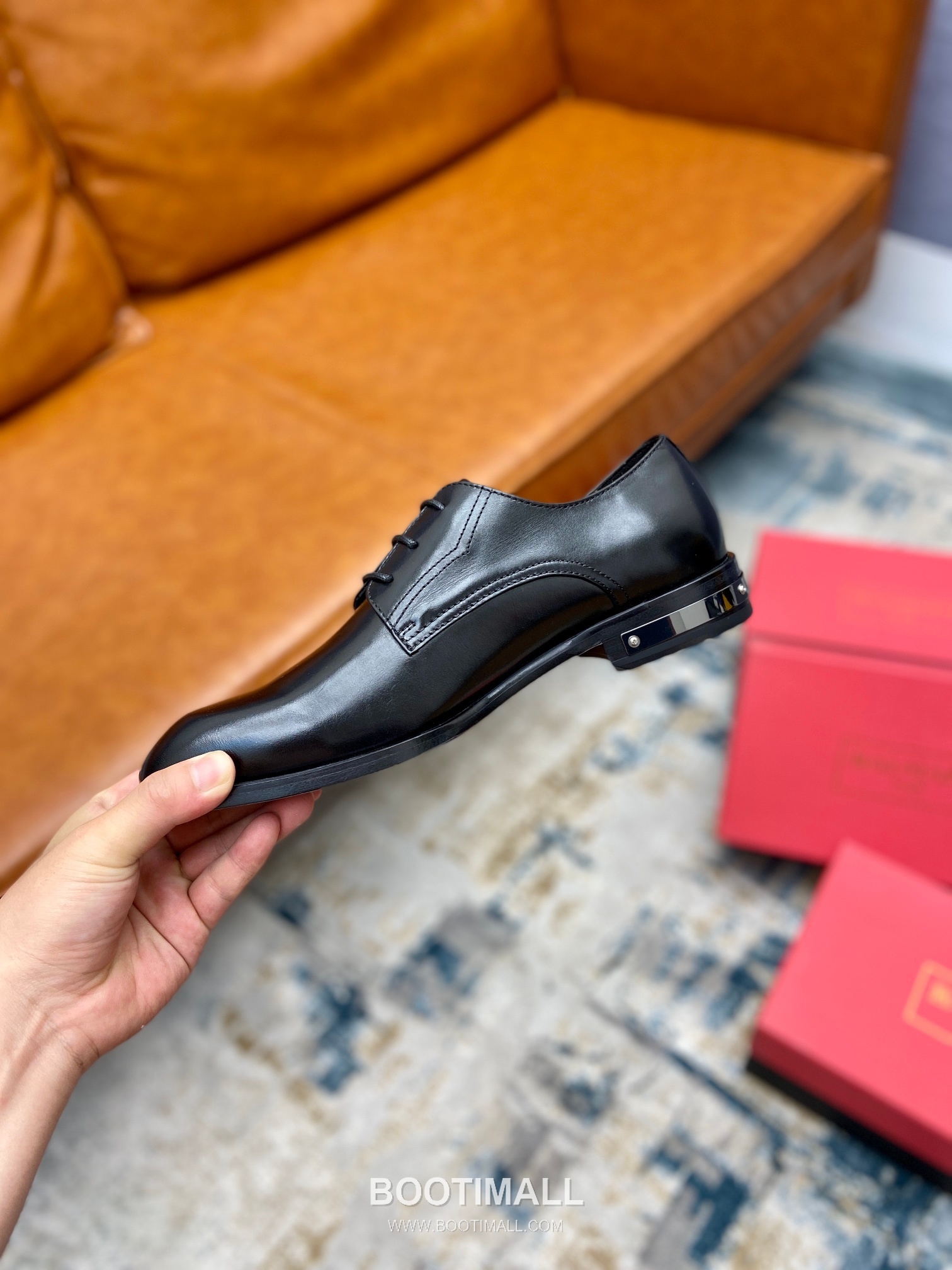 Balmain Calfskin Dress Derby Calfskin Leather Black Dress Shoes 발망 송아지가죽 드레스 더비 송아지가죽 블랙 드레스 슈즈 8