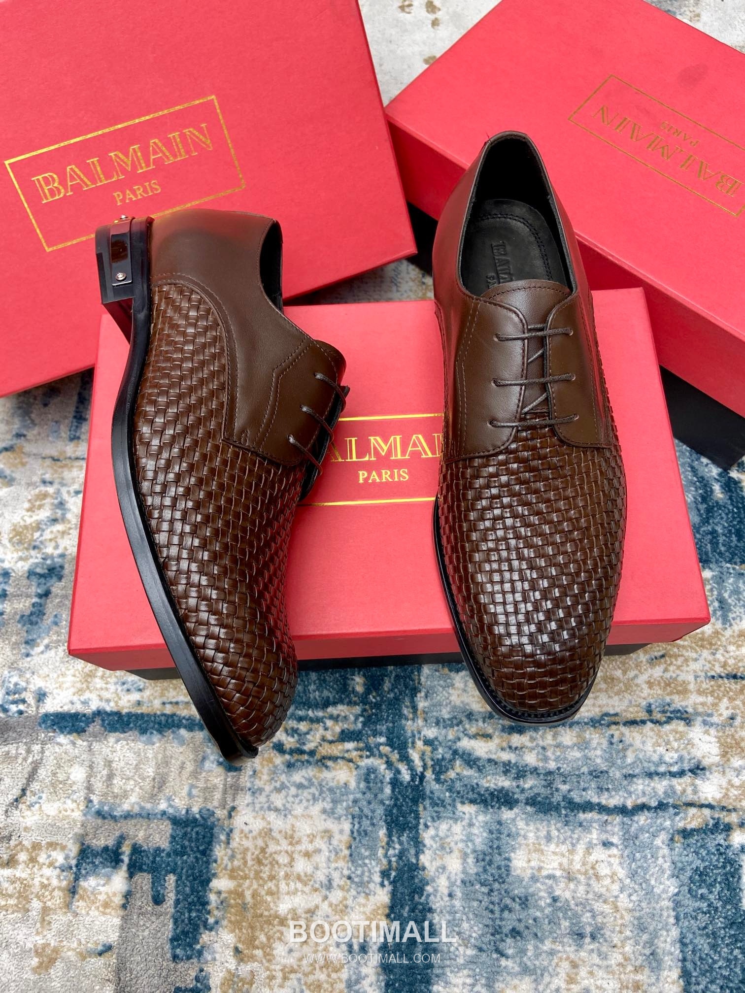 Balmain Calfskin Dress Derby Calfskin Leather Black Dress Shoes 발망 송아지가죽 드레스 더비 송아지가죽 블랙 드레스 슈즈 2