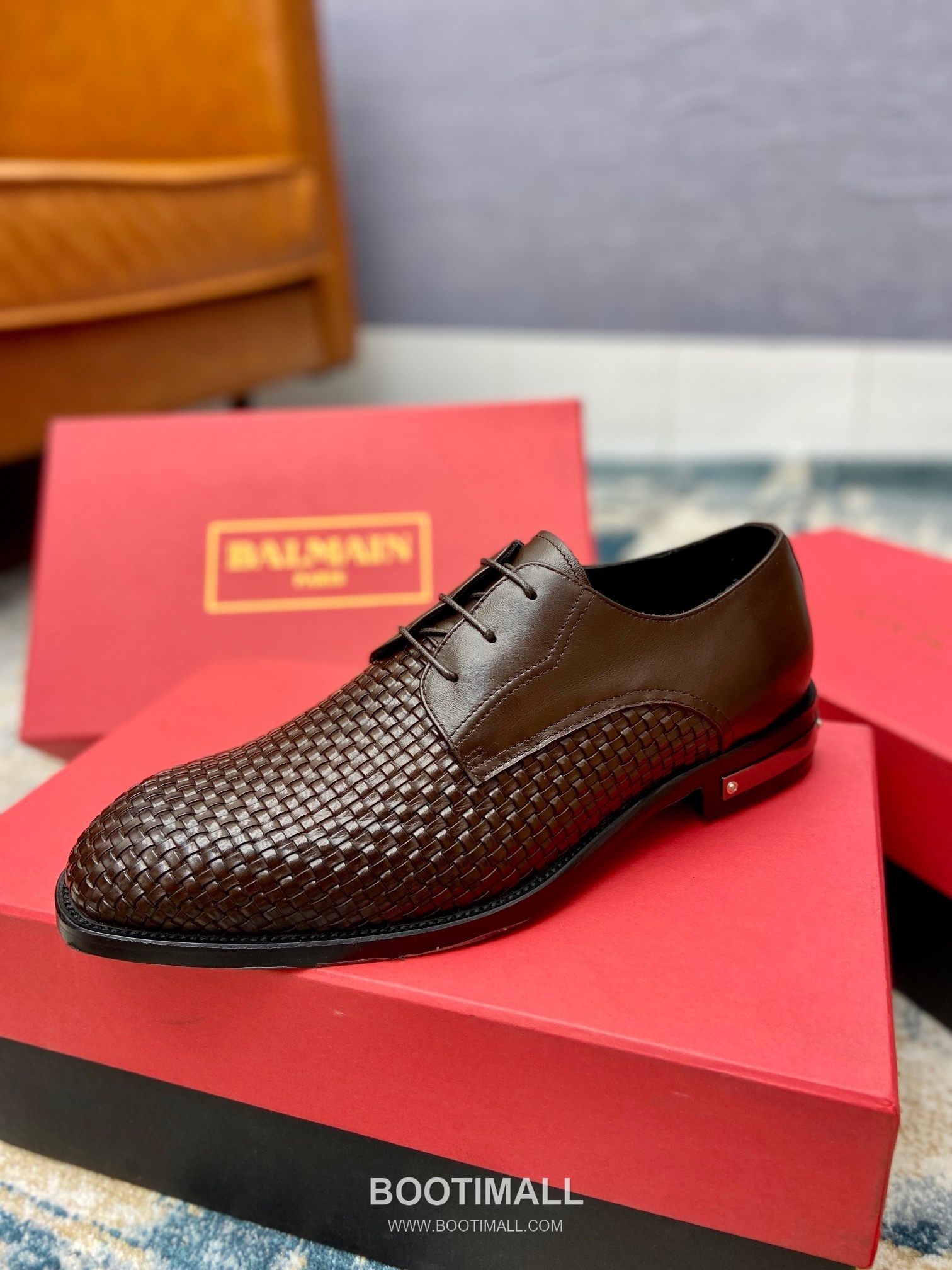 Balmain Calfskin Dress Derby Calfskin Leather Black Dress Shoes 발망 송아지가죽 드레스 더비 송아지가죽 블랙 드레스 슈즈 4