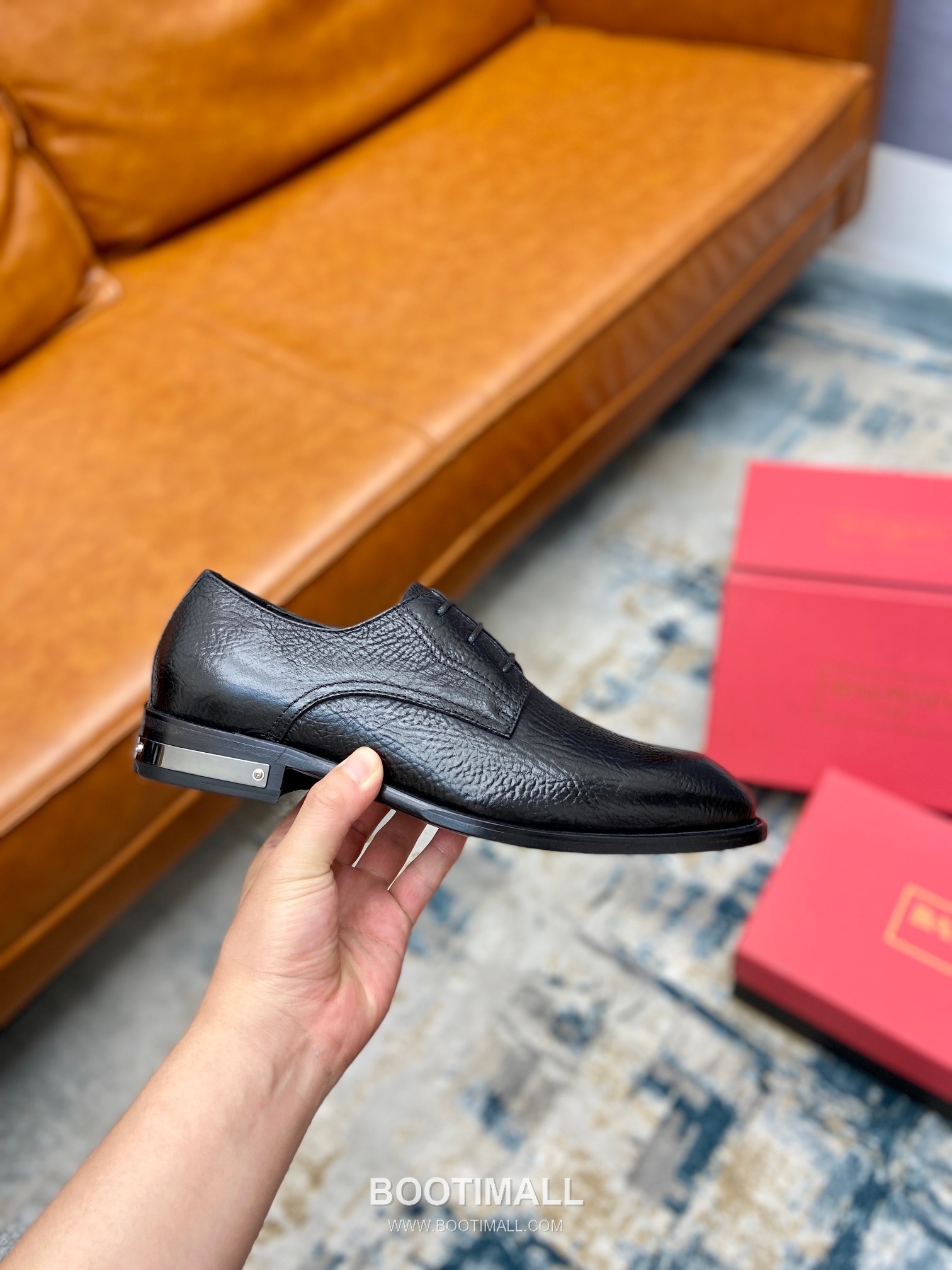 Balmain Calfskin Dress Derby Calfskin Leather Black Dress Shoes 발망 송아지가죽 드레스 더비 송아지가죽 블랙 드레스 슈즈 6