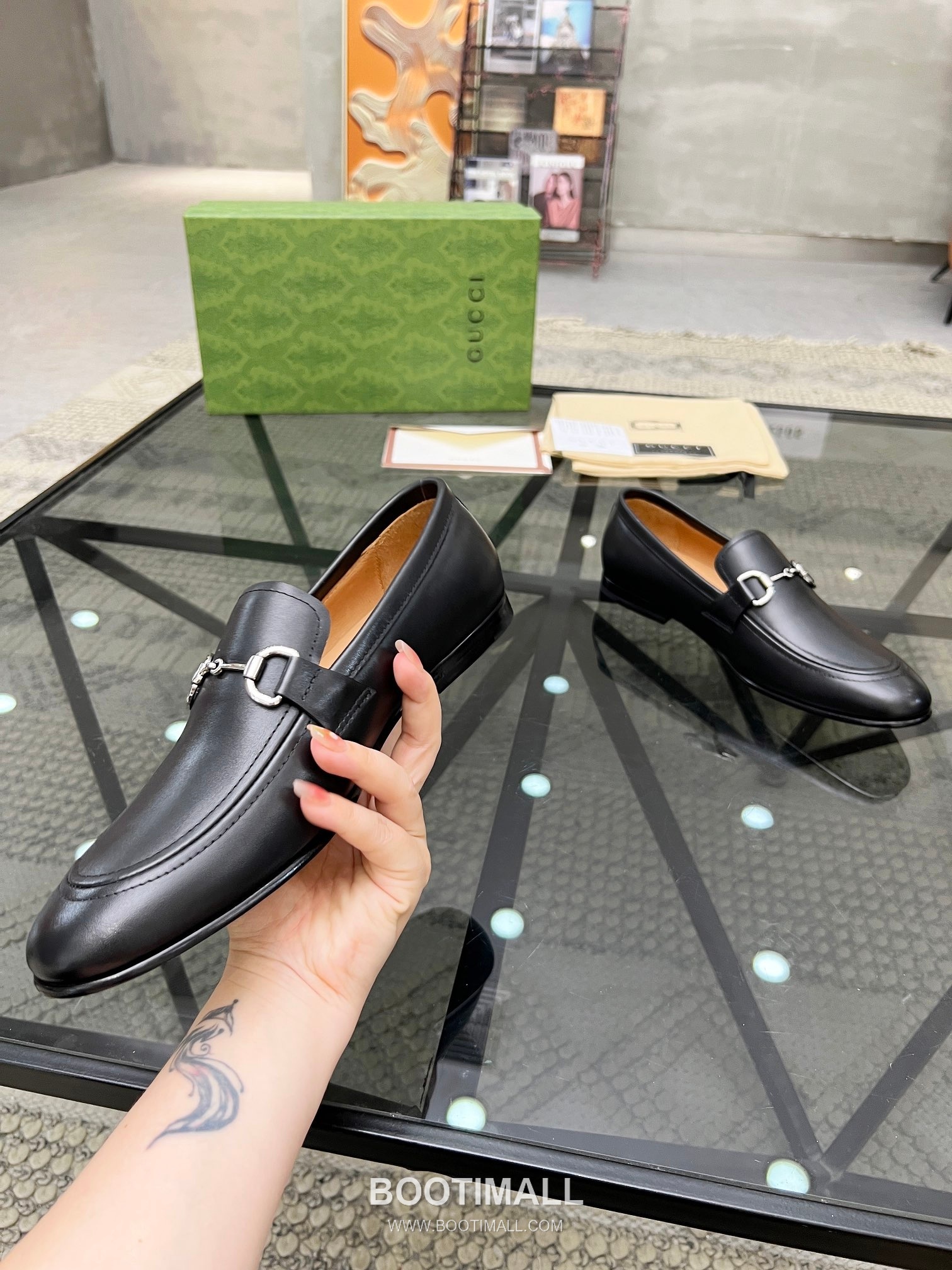 Gucci Italian Leather Derby Calfskin Leather Black Dress Shoes 구찌 이탈리안 레더 더비 소가죽 블랙 드레스 슈즈 5