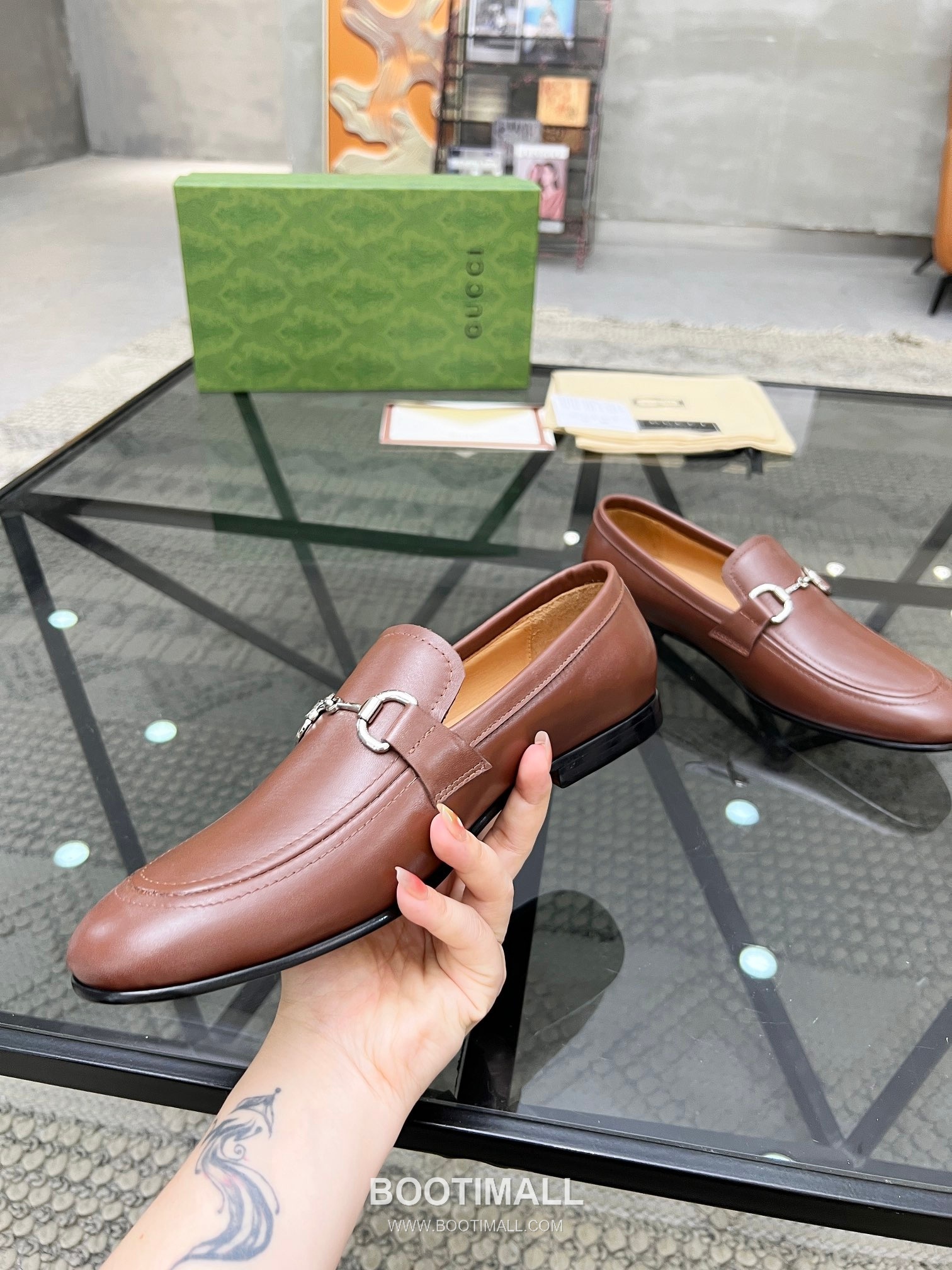 Gucci Italian Leather Derby Calfskin Leather Black Dress Shoes 구찌 이탈리안 레더 더비 소가죽 블랙 드레스 슈즈 4