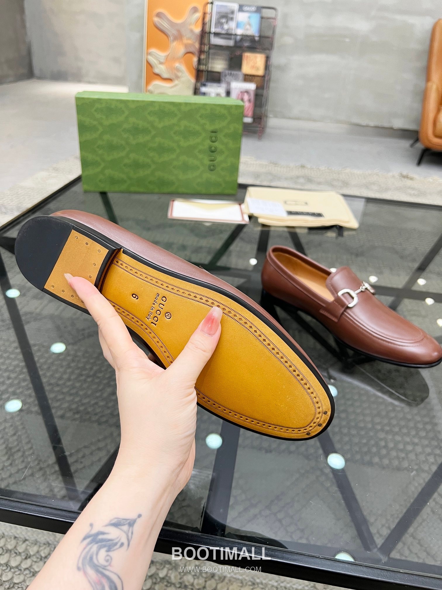 Gucci Italian Leather Derby Calfskin Leather Black Dress Shoes 구찌 이탈리안 레더 더비 소가죽 블랙 드레스 슈즈 9