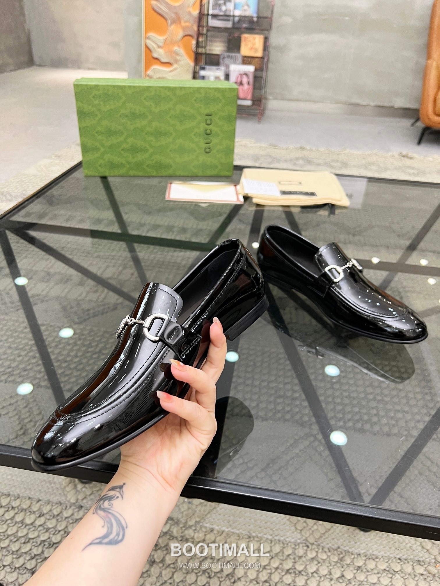 Gucci Italian Leather Derby Calfskin Leather Black Dress Shoes 구찌 이탈리안 레더 더비 소가죽 블랙 드레스 슈즈 5