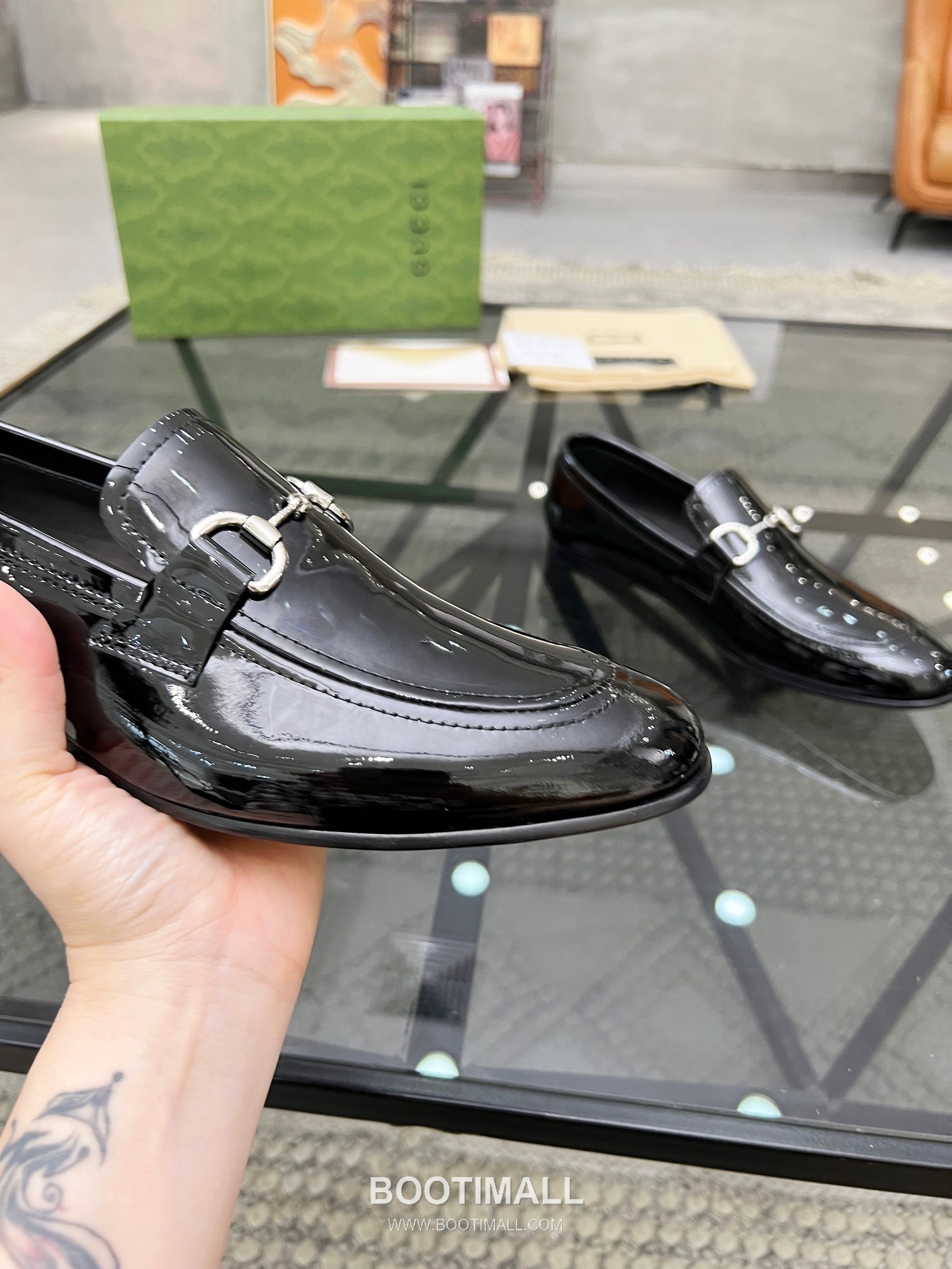 Gucci Italian Leather Derby Calfskin Leather Black Dress Shoes 구찌 이탈리안 레더 더비 소가죽 블랙 드레스 슈즈 6