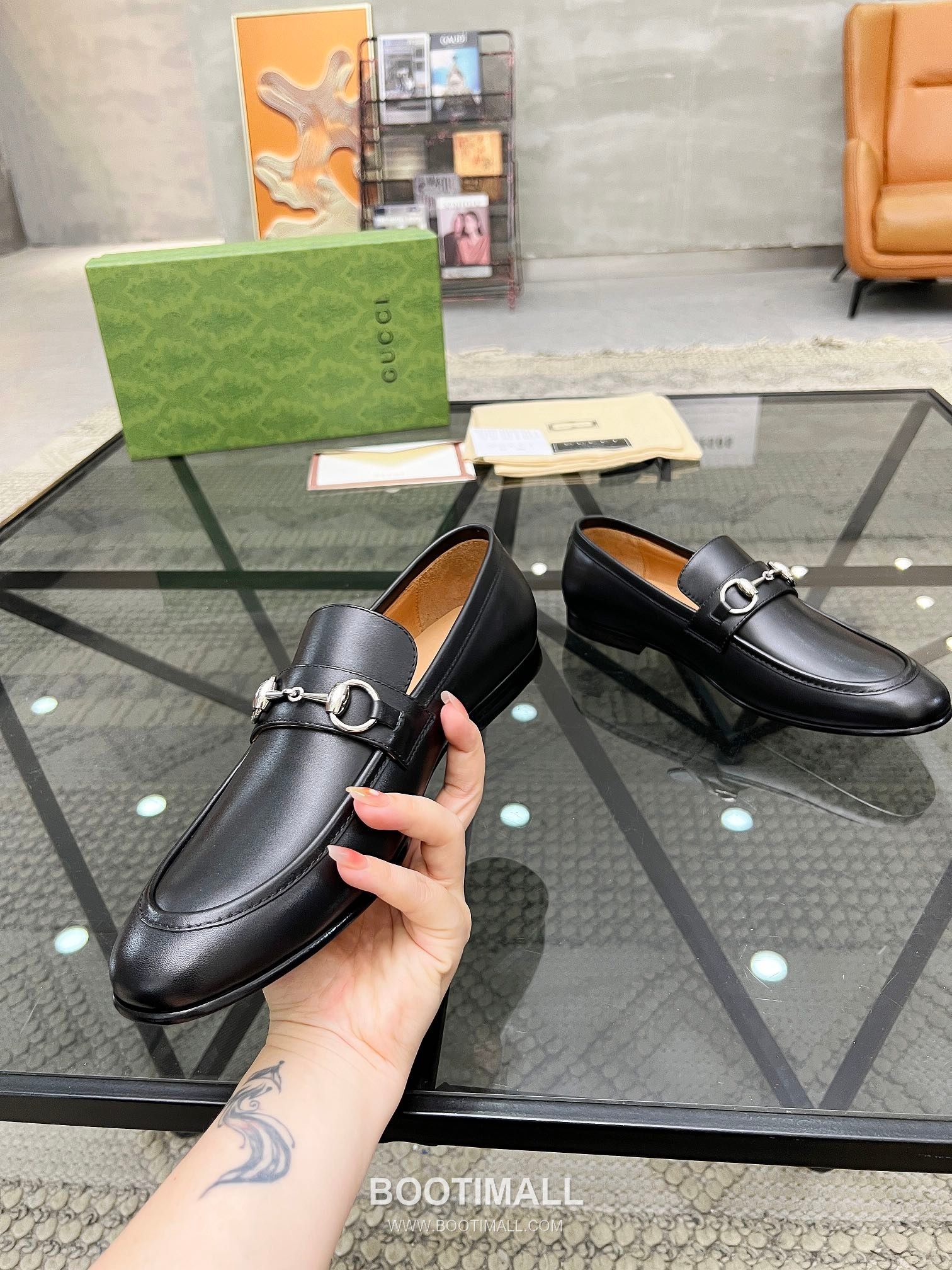 Gucci Italian Leather Derby Calfskin Leather Black Dress Shoes 구찌 이탈리안 레더 더비 소가죽 블랙 드레스 슈즈 5