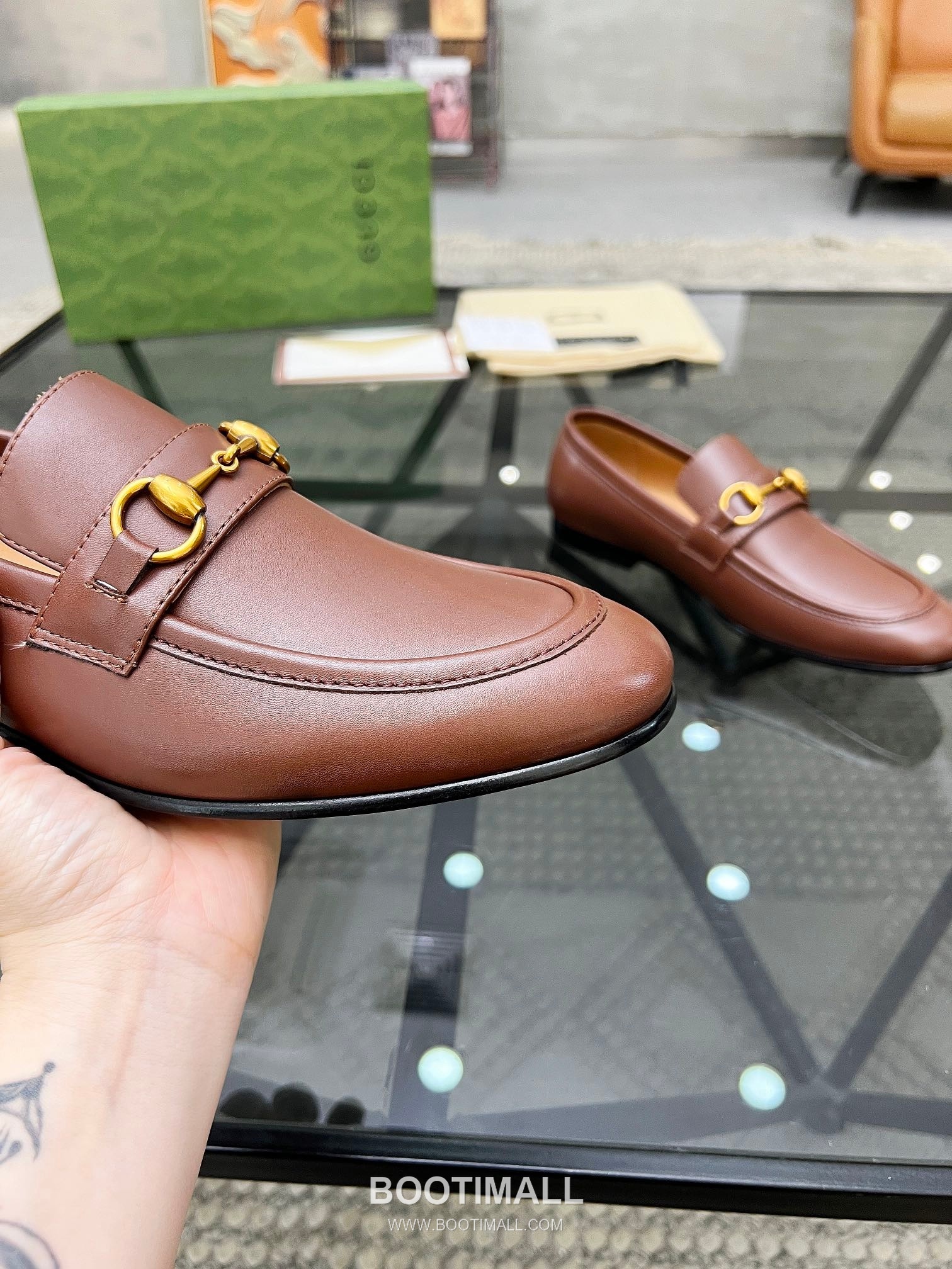 Gucci Italian Leather Derby Calfskin Leather Black Dress Shoes 구찌 이탈리안 레더 더비 소가죽 블랙 드레스 슈즈 6