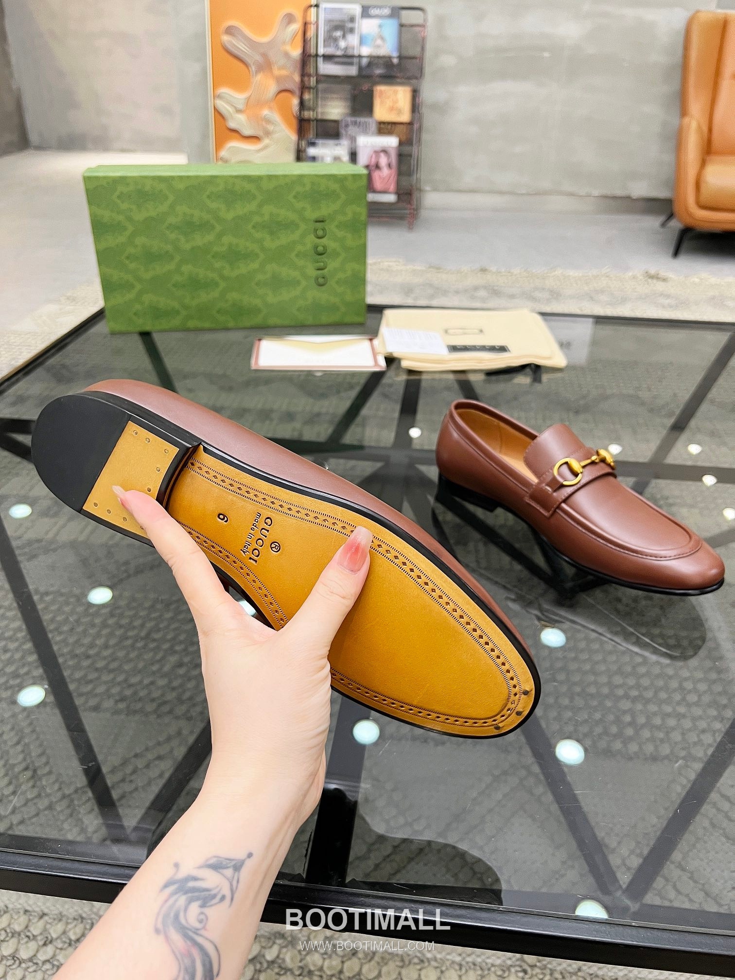 Gucci Italian Leather Derby Calfskin Leather Black Dress Shoes 구찌 이탈리안 레더 더비 소가죽 블랙 드레스 슈즈 9