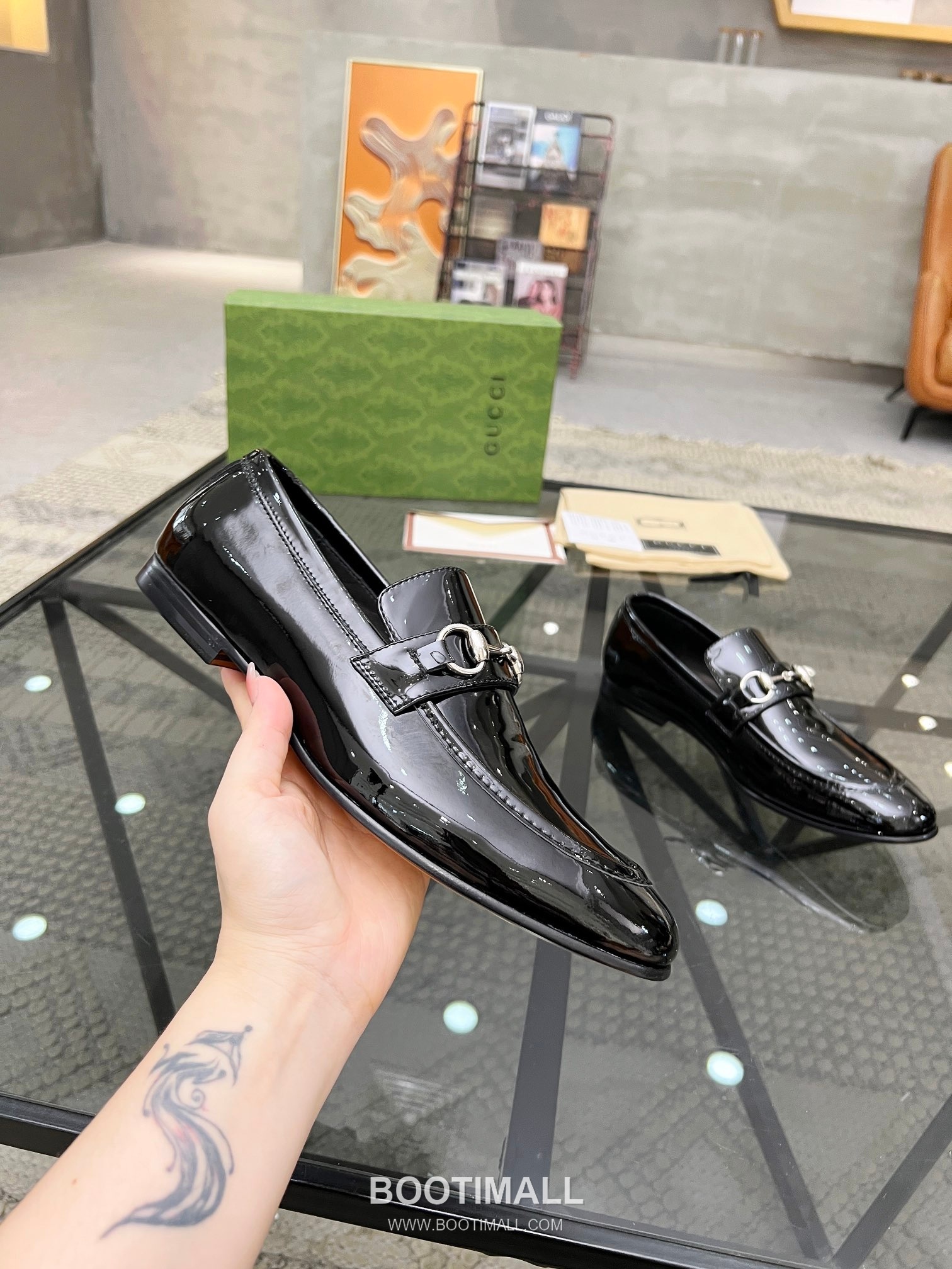 Gucci Italian Leather Derby Calfskin Leather Black Dress Shoes 구찌 이탈리안 레더 더비 소가죽 블랙 드레스 슈즈 4