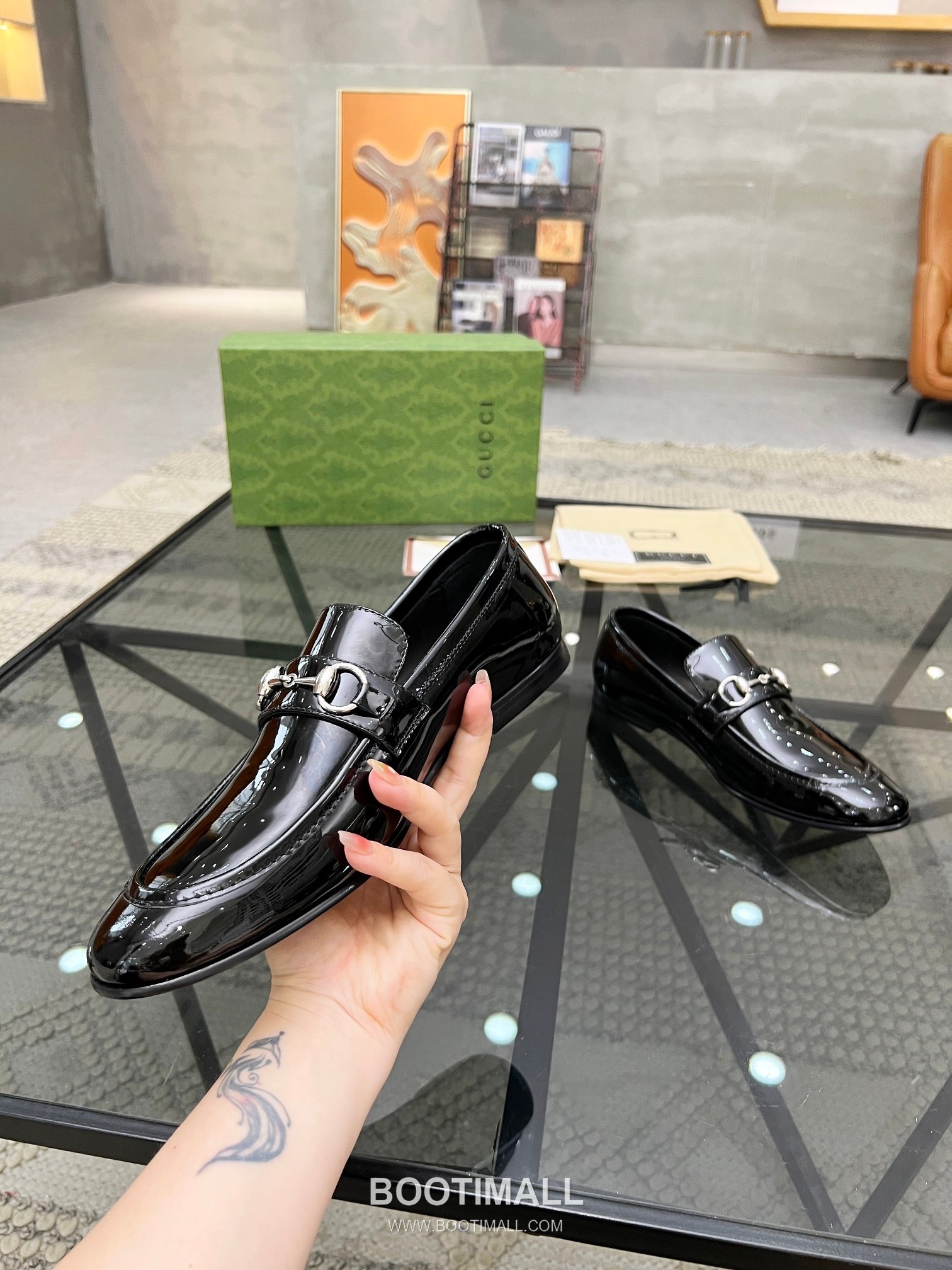 Gucci Italian Leather Derby Calfskin Leather Black Dress Shoes 구찌 이탈리안 레더 더비 소가죽 블랙 드레스 슈즈 5