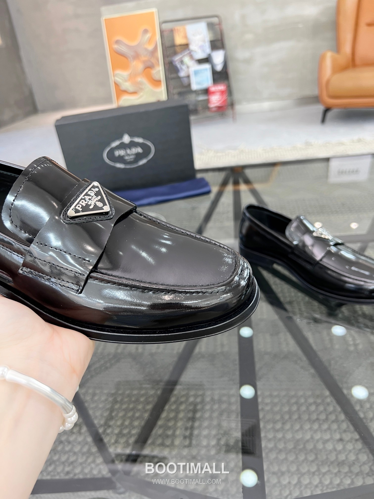 Prada Italian Calfskin Derby Calfskin Leather Dress Shoes 이탈리안 송아지가죽 더비 송아지가죽 드레스 슈즈 6
