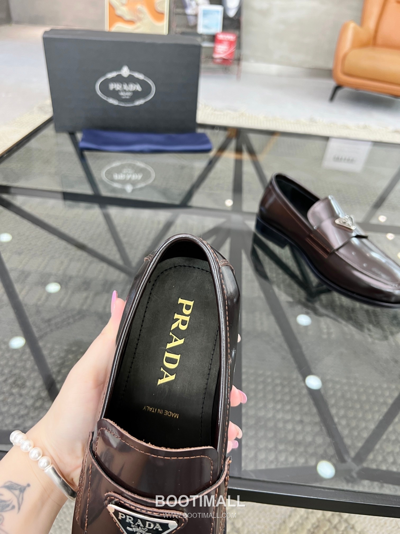 Prada Italian Calfskin Derby Calfskin Leather Dress Shoes 이탈리안 송아지가죽 더비 송아지가죽 드레스 슈즈 7