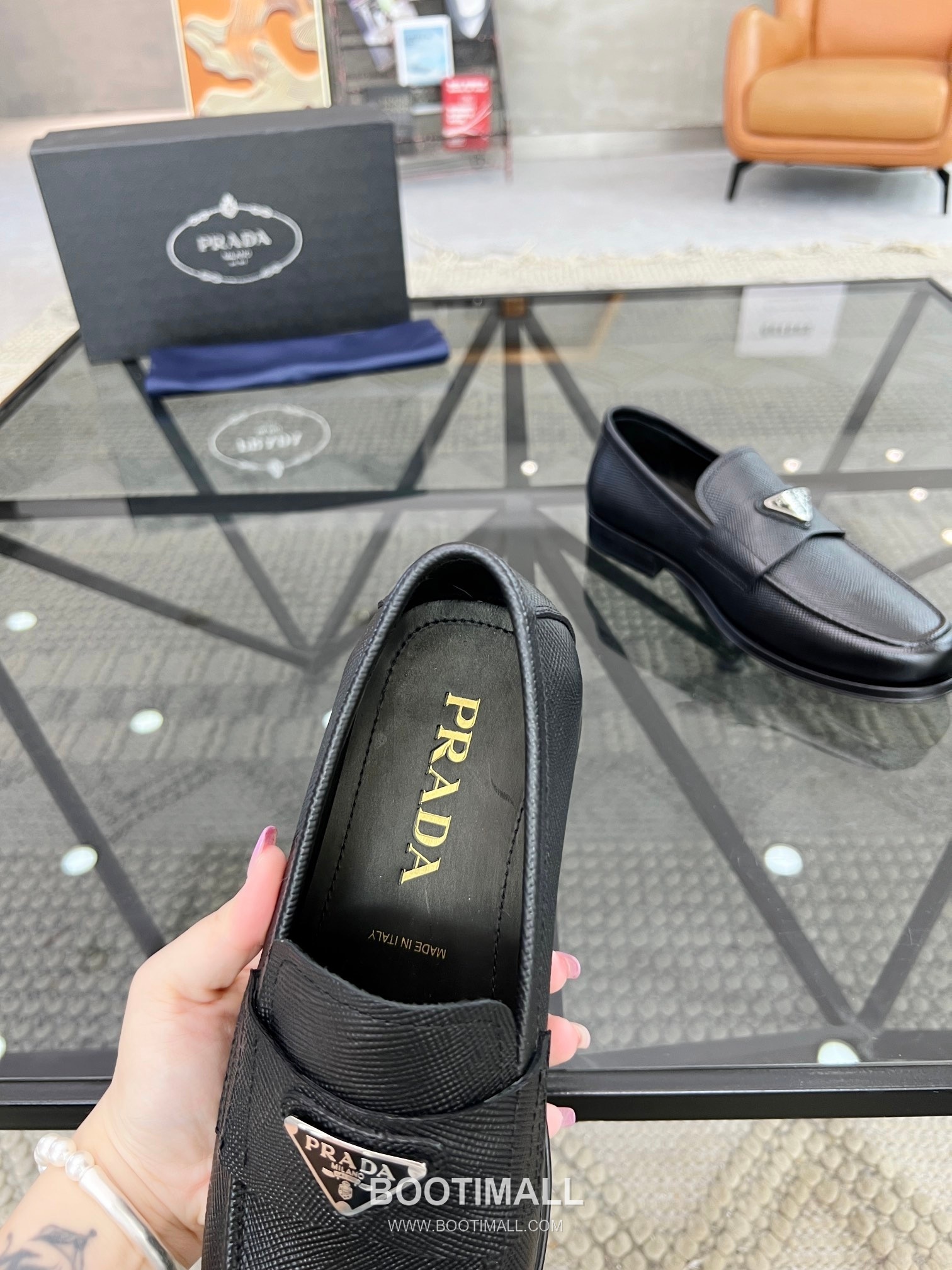 Prada Italian Calfskin Derby Calfskin Leather Dress Shoes 이탈리안 송아지가죽 더비 송아지가죽 드레스 슈즈 7