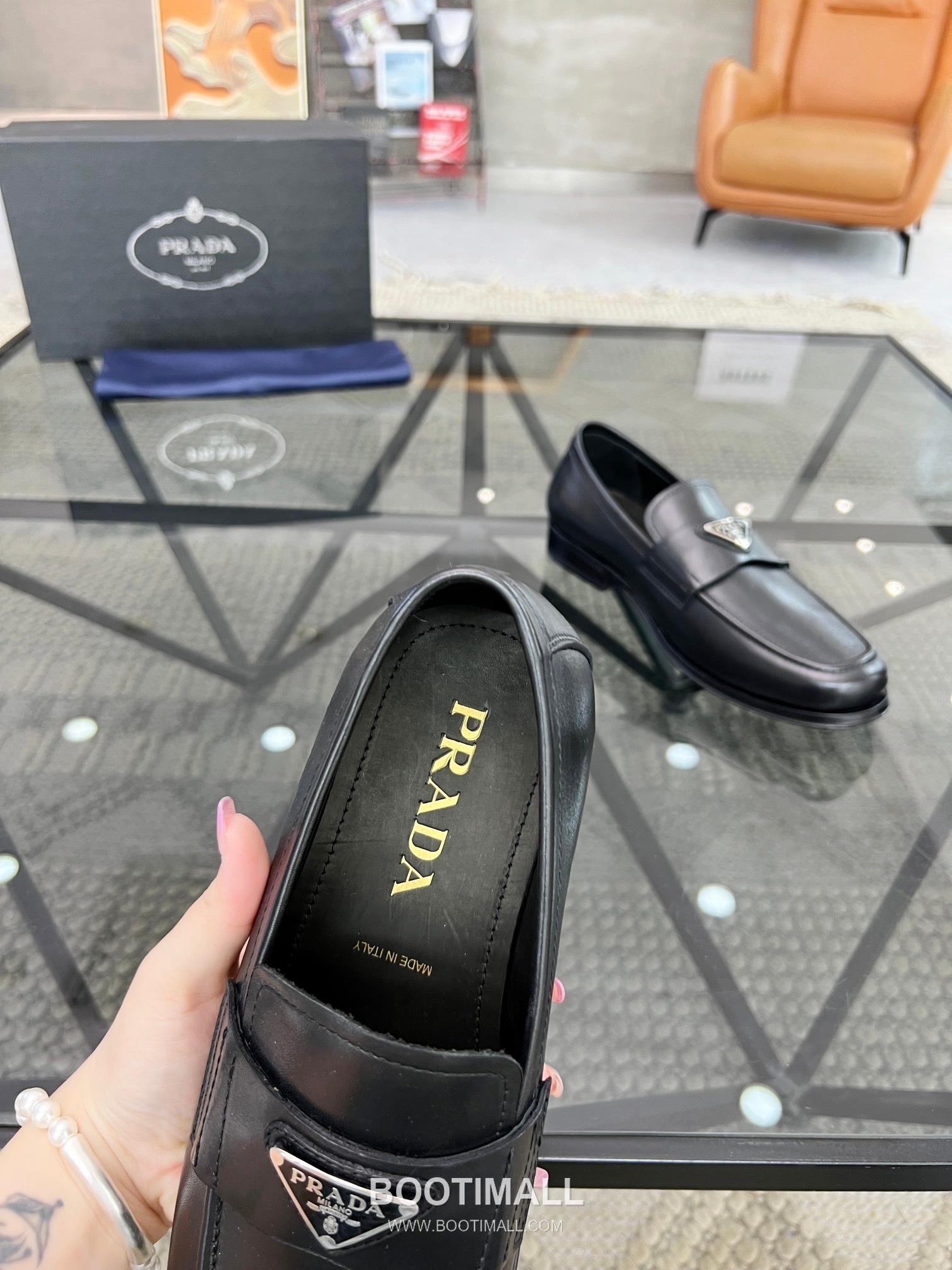 Prada Italian Calfskin Derby Calfskin Leather Dress Shoes 이탈리안 송아지가죽 더비 송아지가죽 드레스 슈즈 7