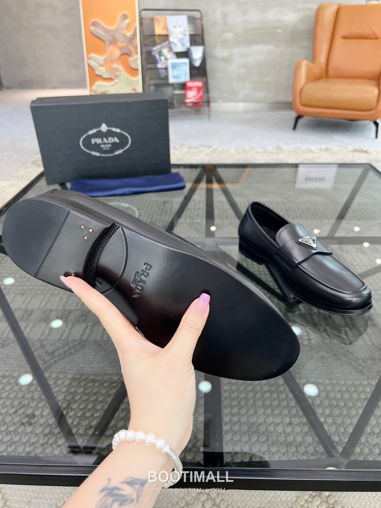 Prada Italian Calfskin Derby Calfskin Leather Dress Shoes 이탈리안 송아지가죽 더비 송아지가죽 드레스 슈즈 9