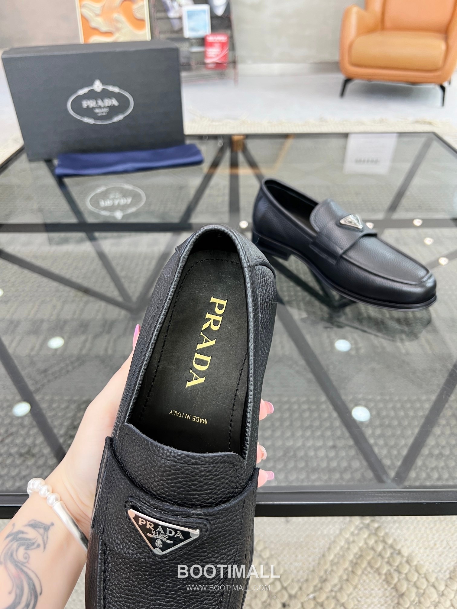 Prada Italian Calfskin Derby Calfskin Leather Dress Shoes 이탈리안 송아지가죽 더비 송아지가죽 드레스 슈즈 7