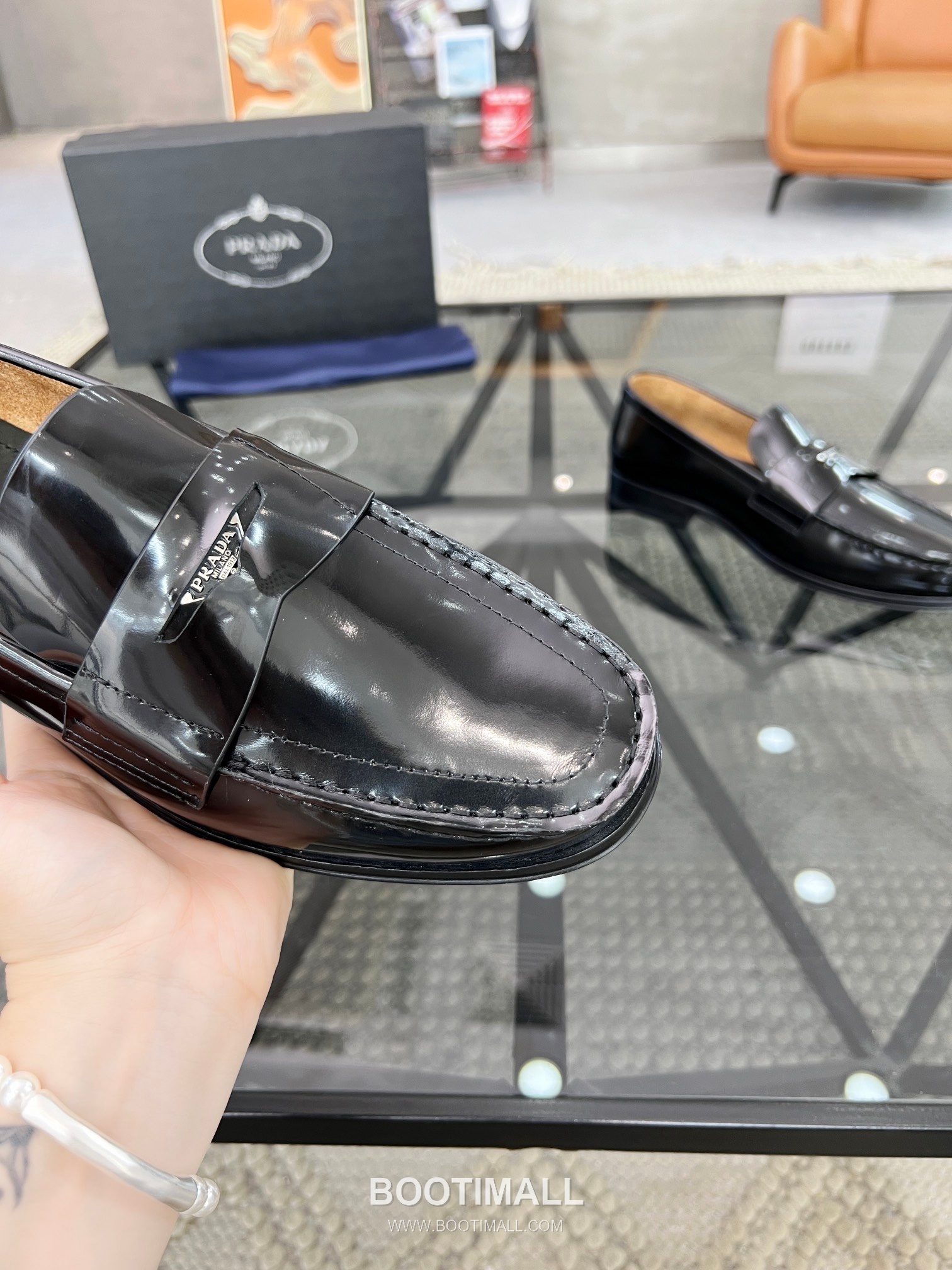 Prada Italian Calfskin Derby Calfskin Leather Dress Shoes 이탈리안 송아지가죽 더비 송아지가죽 드레스 슈즈 6