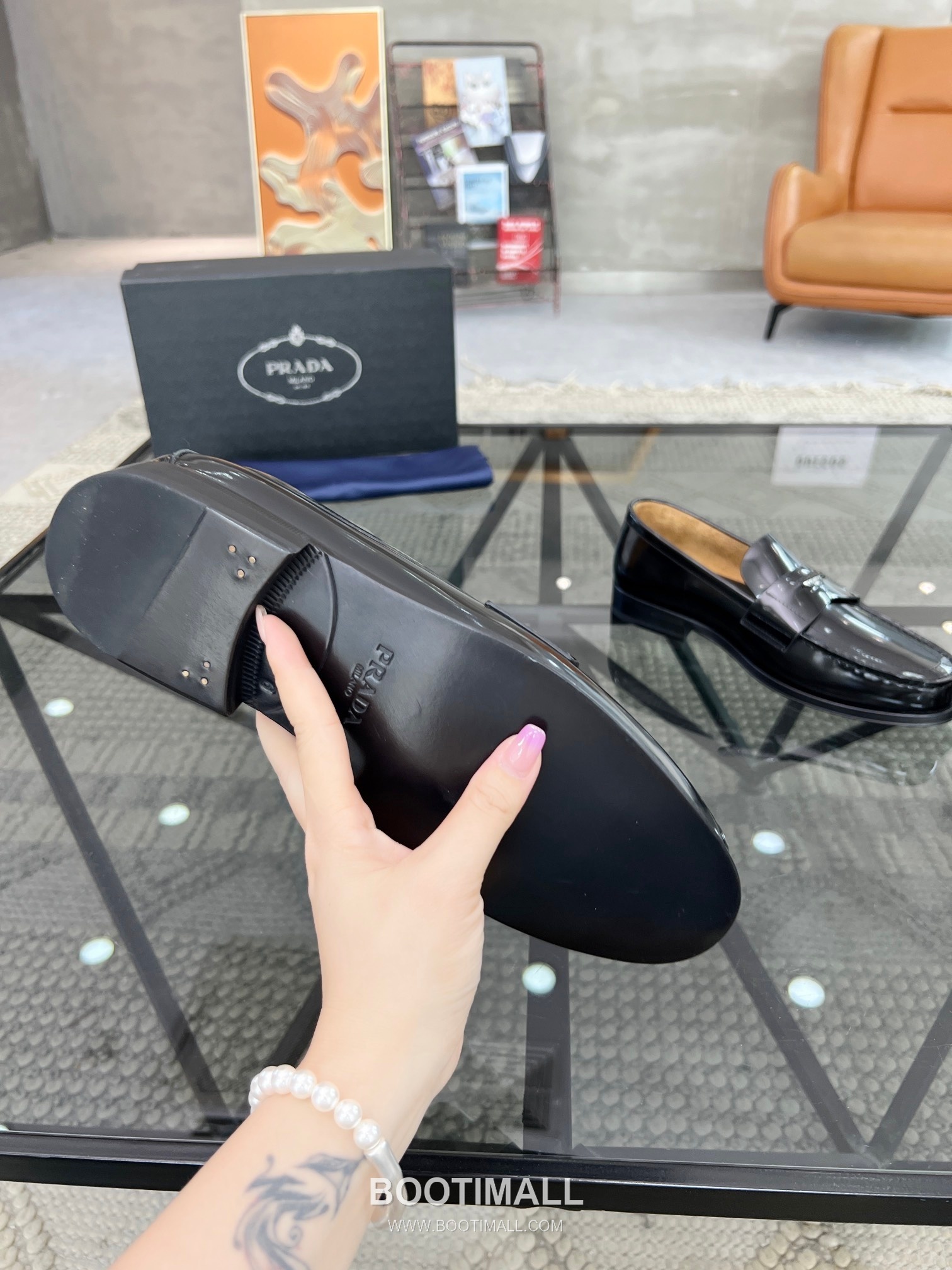 Prada Italian Calfskin Derby Calfskin Leather Dress Shoes 이탈리안 송아지가죽 더비 송아지가죽 드레스 슈즈 9