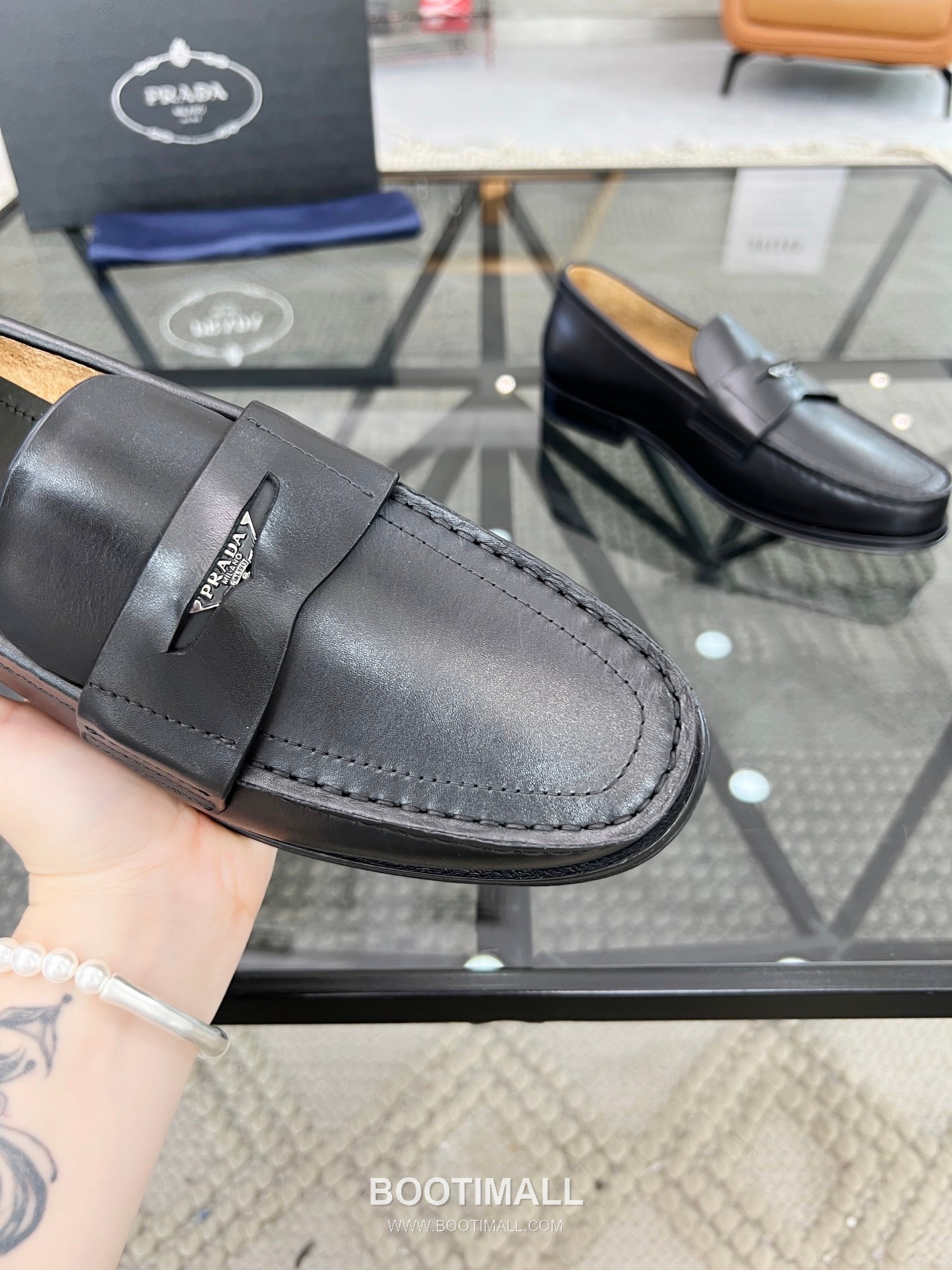 Prada Italian Calfskin Derby Calfskin Leather Dress Shoes 이탈리안 송아지가죽 더비 송아지가죽 드레스 슈즈 6