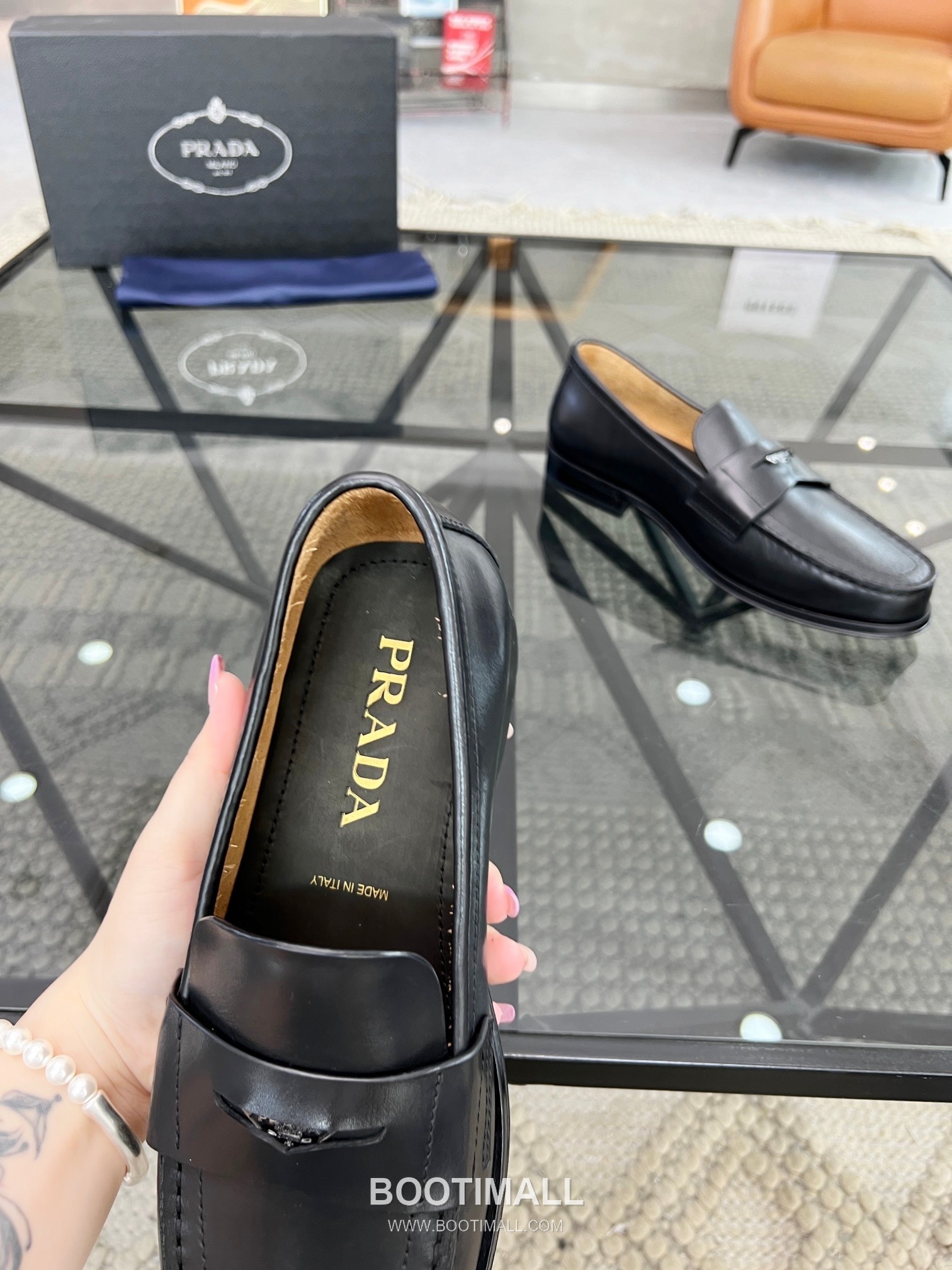 Prada Italian Calfskin Derby Calfskin Leather Dress Shoes 이탈리안 송아지가죽 더비 송아지가죽 드레스 슈즈 7
