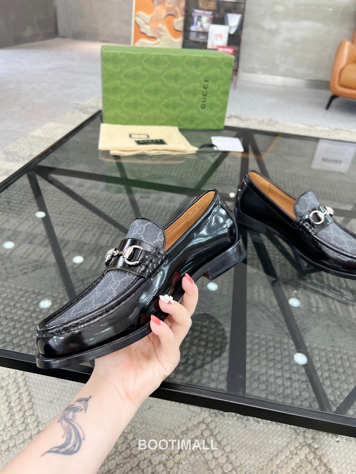 Gucci Italian Calfskin Derby Calfskin Leather Black Dress Shoes 구찌 이탈리안 카프스킨 더비 카프스킨 레더 블랙 드레스 슈즈 4