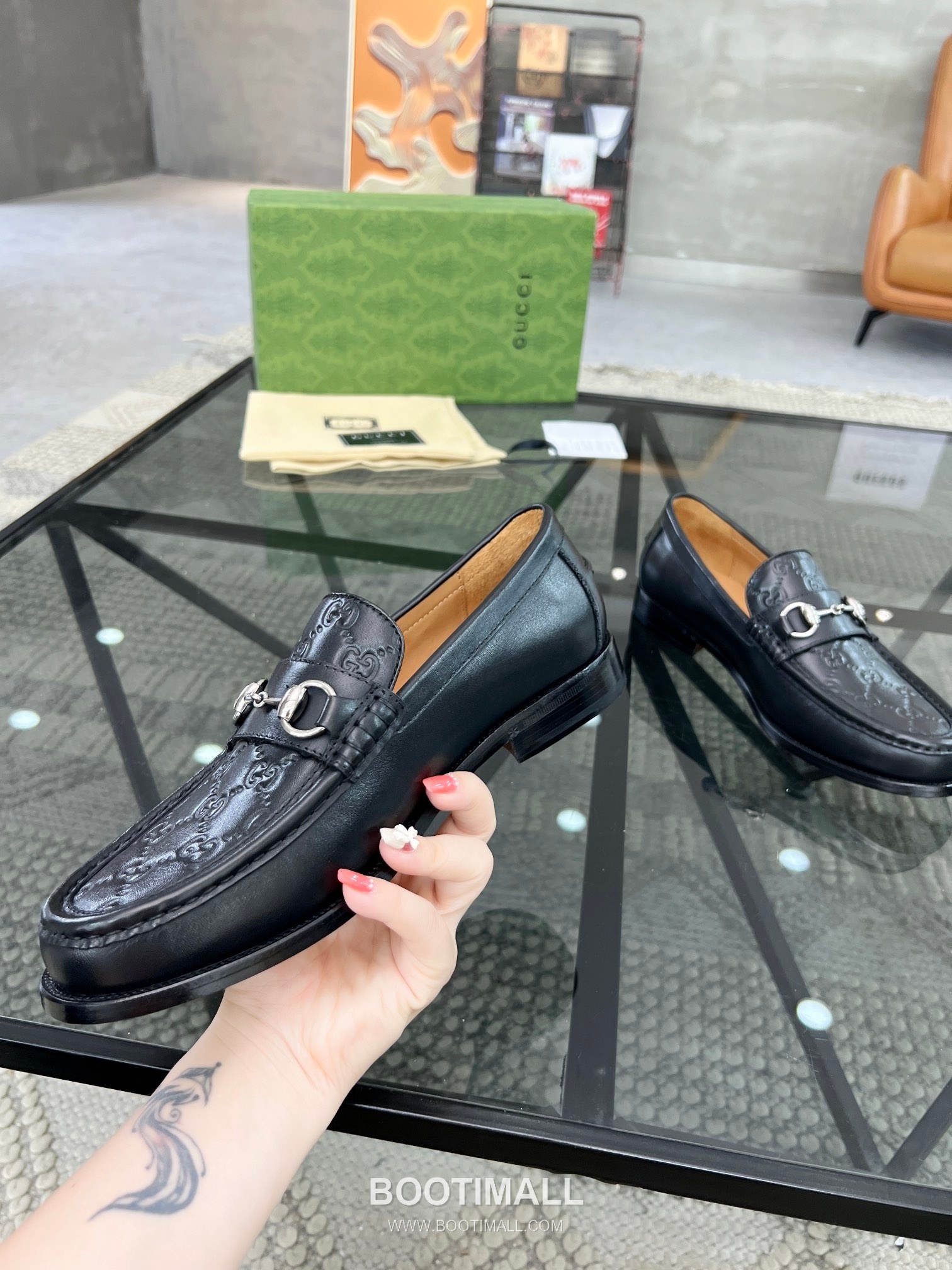 Gucci Italian Calfskin Derby Calfskin Leather Black Dress Shoes 구찌 이탈리안 카프스킨 더비 카프스킨 레더 블랙 드레스 슈즈 4