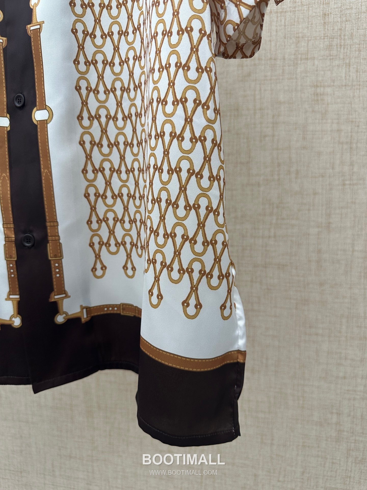 Gucci Horsebit Print Cuban Shirt Polyamide Brown 구찌 홀스빗 프린트 쿠반 셔츠 폴리아미드 브라운 11