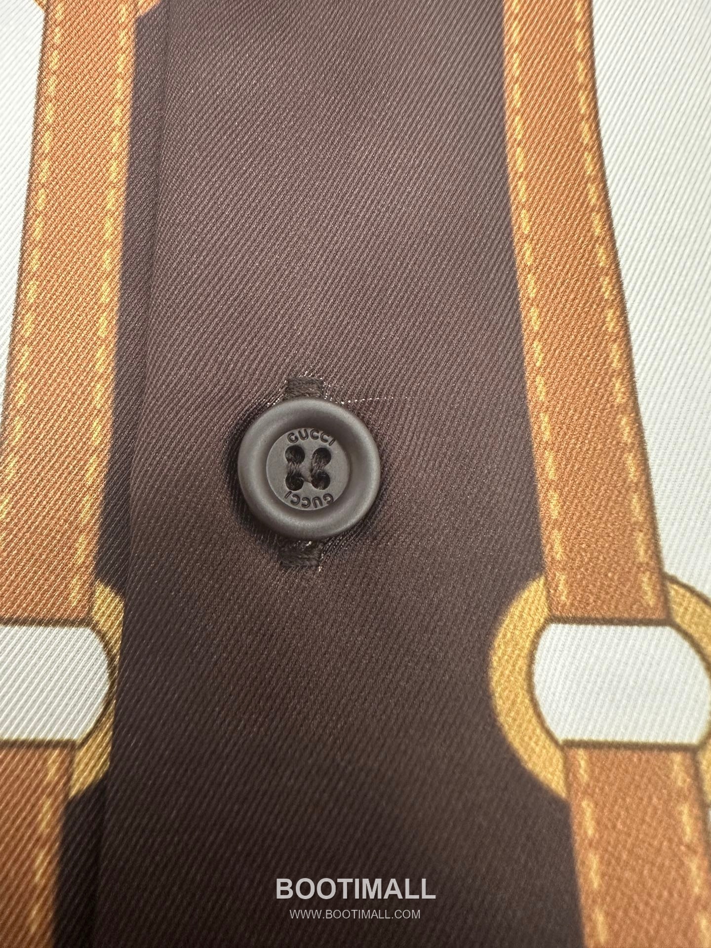 Gucci Horsebit Print Cuban Shirt Polyamide Brown 구찌 홀스빗 프린트 쿠반 셔츠 폴리아미드 브라운 14