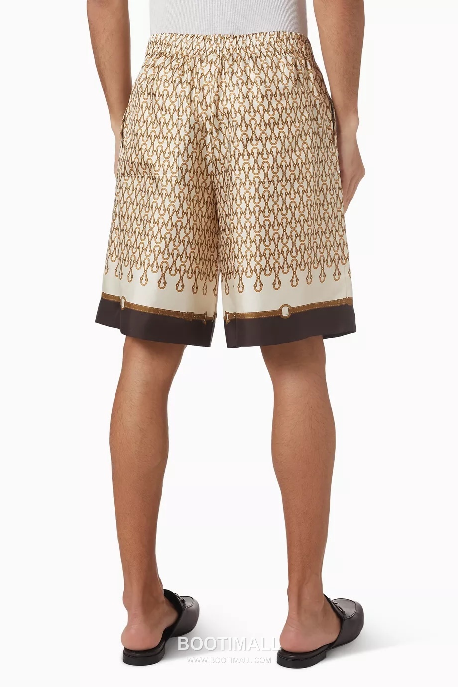 Gucci Equestrian Bit Print Shorts Polyamide Brown 구찌 마구 비트 프린트 쇼츠 폴리아미드 브라운 3