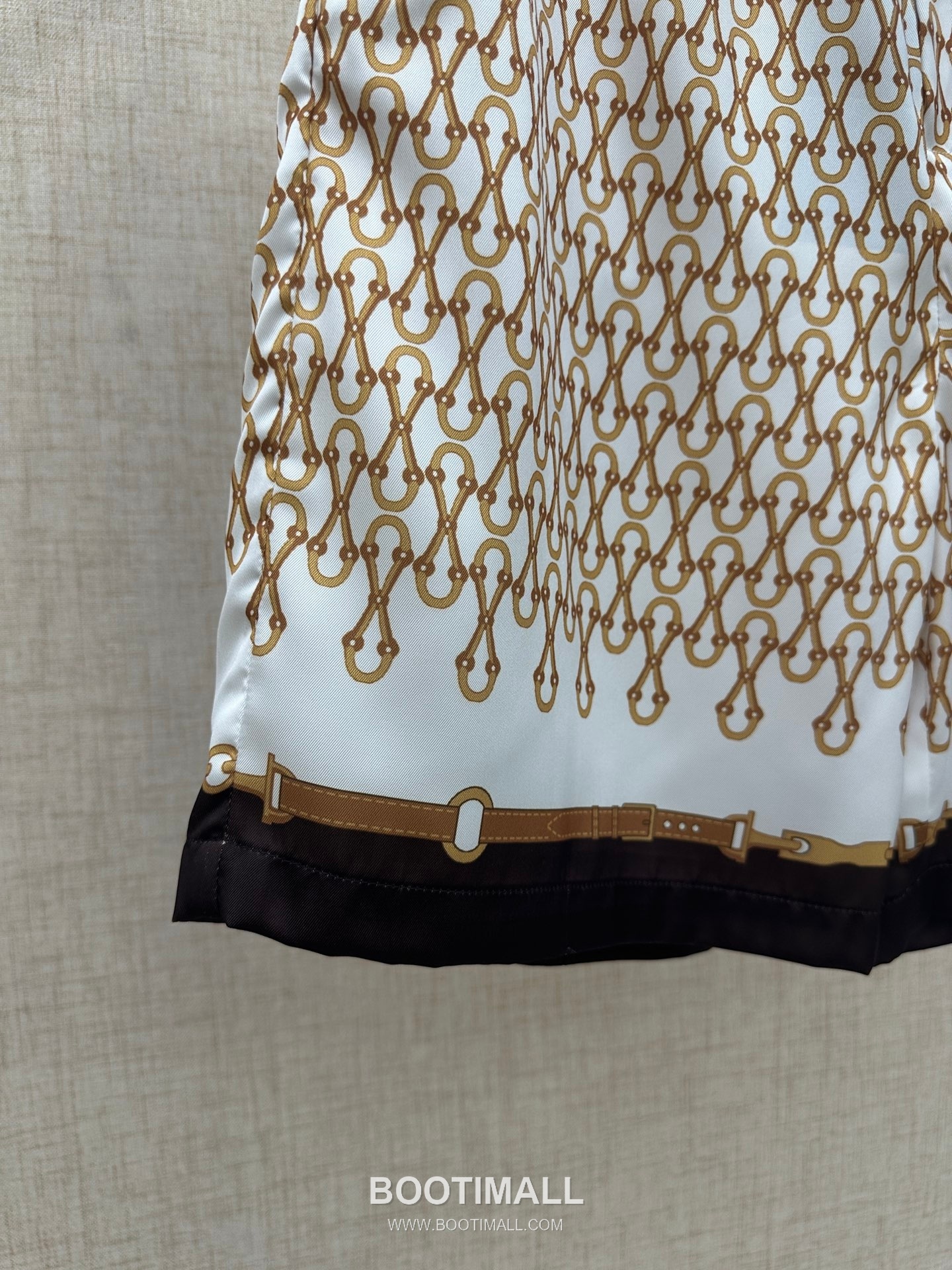 Gucci Equestrian Bit Print Shorts Polyamide Brown 구찌 마구 비트 프린트 쇼츠 폴리아미드 브라운 11