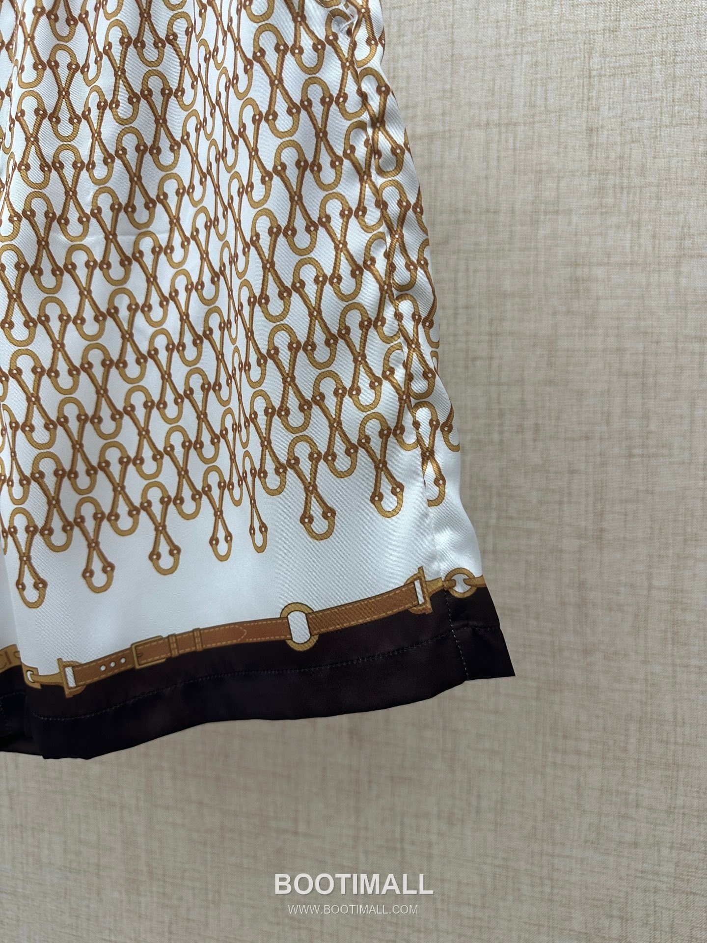 Gucci Equestrian Bit Print Shorts Polyamide Brown 구찌 마구 비트 프린트 쇼츠 폴리아미드 브라운 12