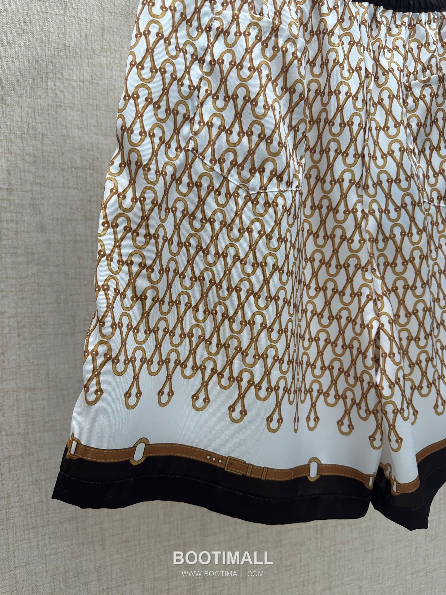 Gucci Equestrian Bit Print Shorts Polyamide Brown 구찌 마구 비트 프린트 쇼츠 폴리아미드 브라운 15