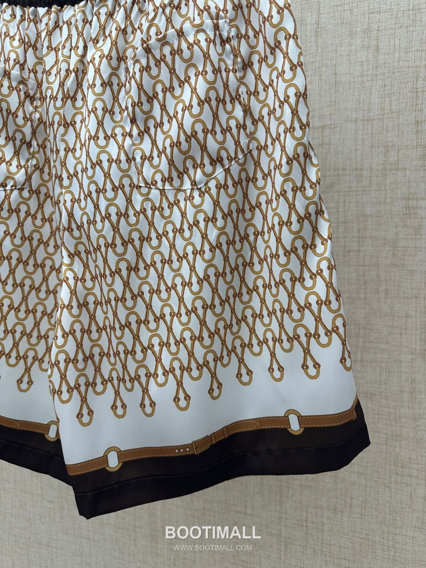 Gucci Equestrian Bit Print Shorts Polyamide Brown 구찌 마구 비트 프린트 쇼츠 폴리아미드 브라운 16