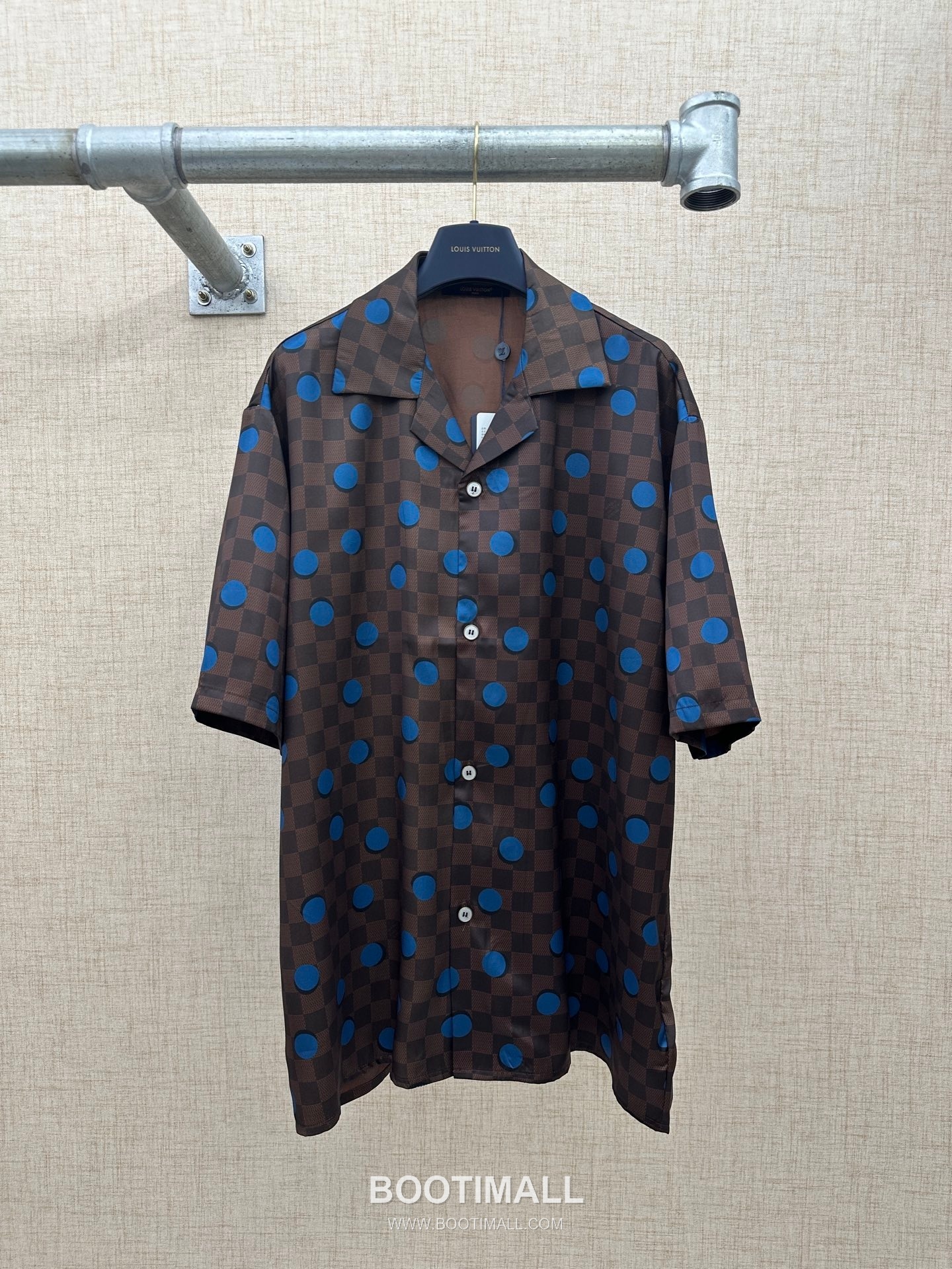Louis Vuitton Damier Pop Shirt Brown Short Sleeve Shirt 루이비통 다미에 팝 셔츠 브라운 반팔 셔츠 4