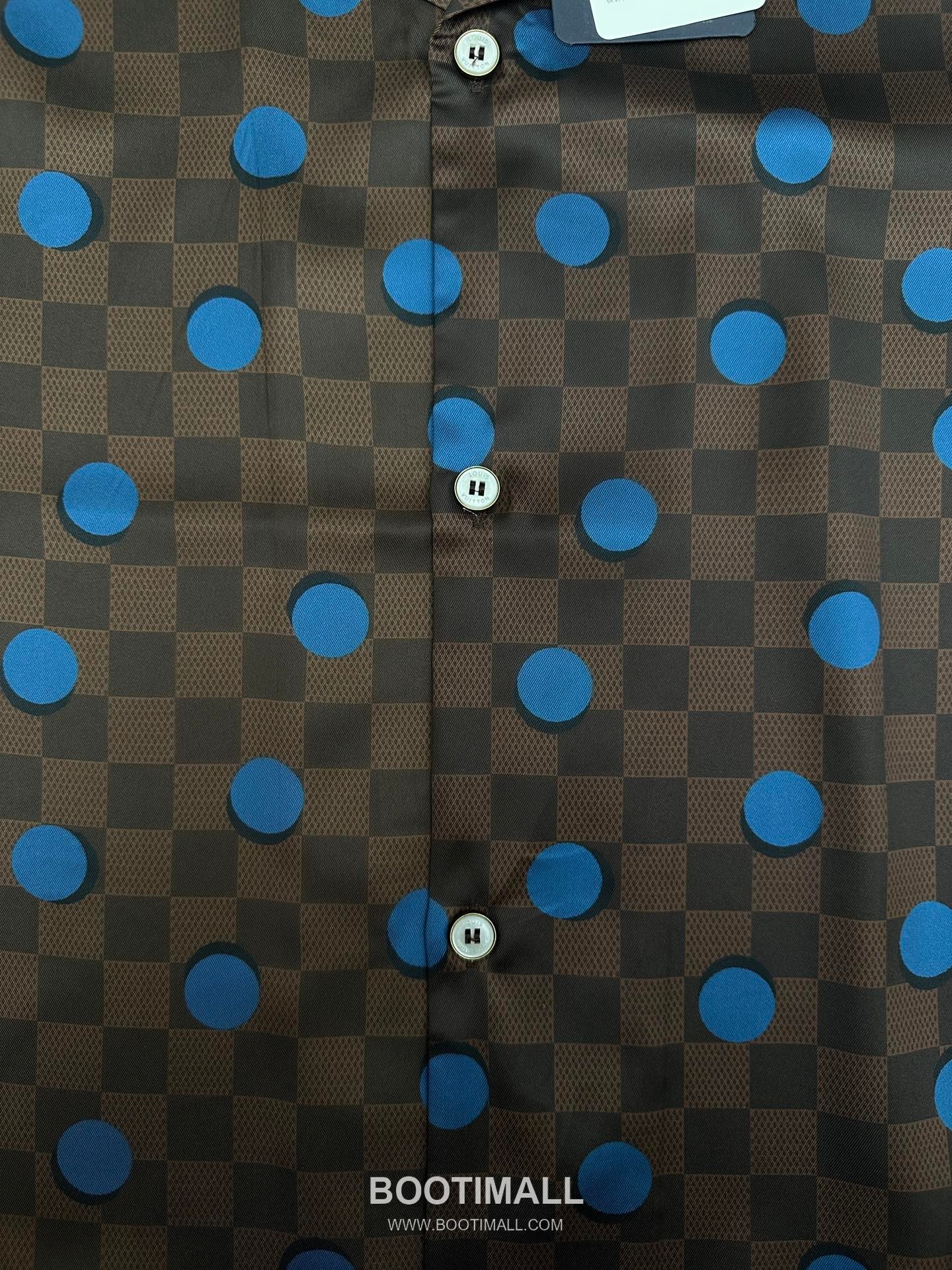 Louis Vuitton Damier Pop Shirt Brown Short Sleeve Shirt 루이비통 다미에 팝 셔츠 브라운 반팔 셔츠 12