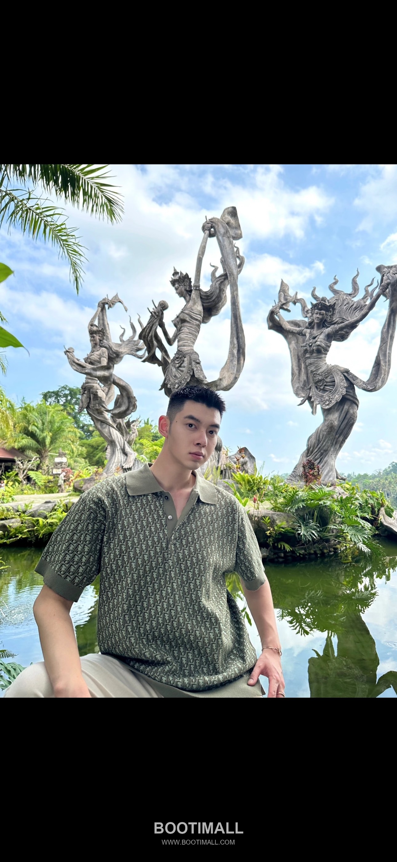 Louis Vuitton Oblique Jacquard Polo Cotton Olive Green Polo Shirt 루이비통 오블리크 자카드 폴로 코튼 올리브 그린 폴로 셔츠 7