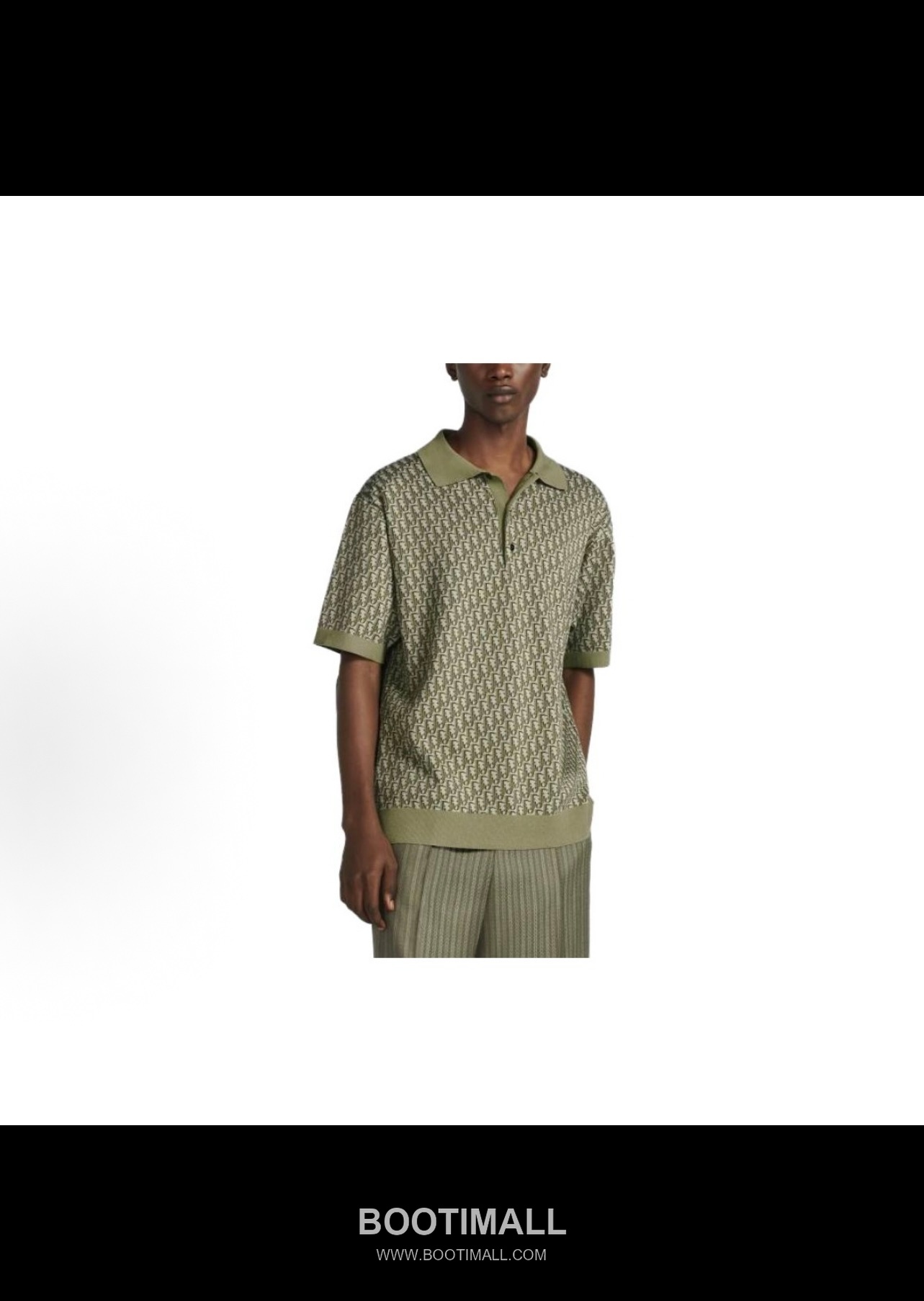 Louis Vuitton Oblique Jacquard Polo Cotton Olive Green Polo Shirt 루이비통 오블리크 자카드 폴로 코튼 올리브 그린 폴로 셔츠 8