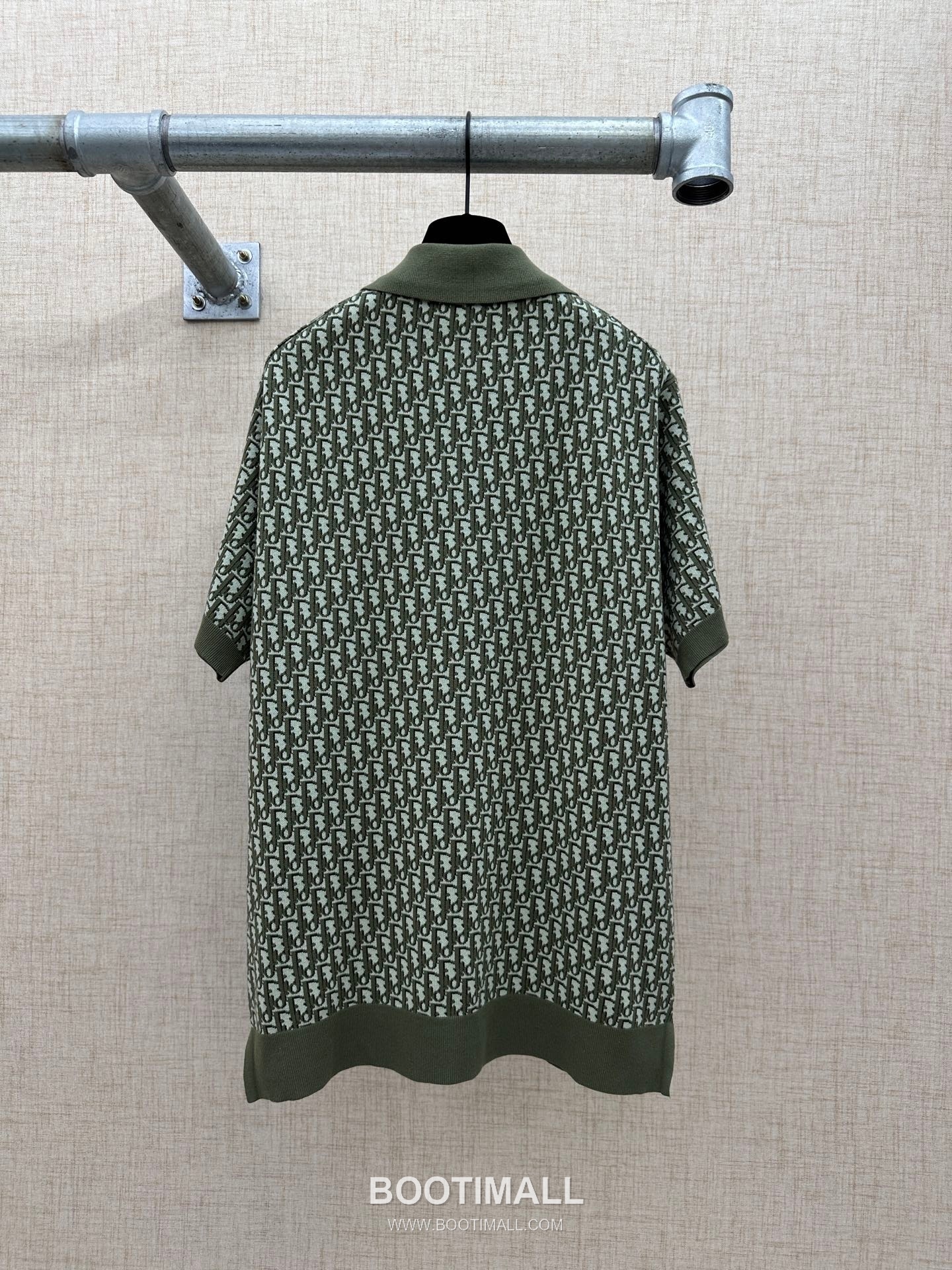 Louis Vuitton Oblique Jacquard Polo Cotton Olive Green Polo Shirt 루이비통 오블리크 자카드 폴로 코튼 올리브 그린 폴로 셔츠 11