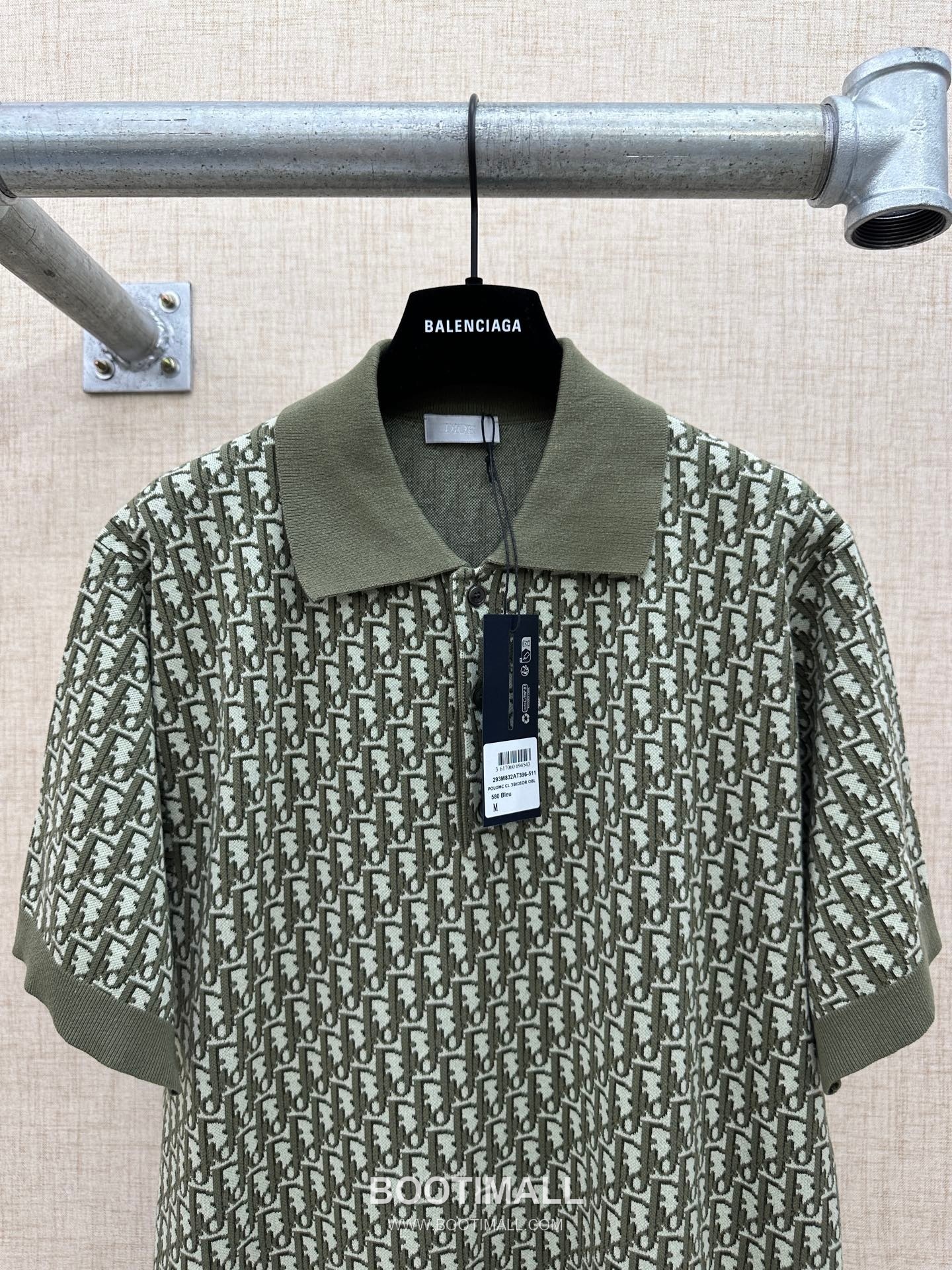 Louis Vuitton Oblique Jacquard Polo Cotton Olive Green Polo Shirt 루이비통 오블리크 자카드 폴로 코튼 올리브 그린 폴로 셔츠 13