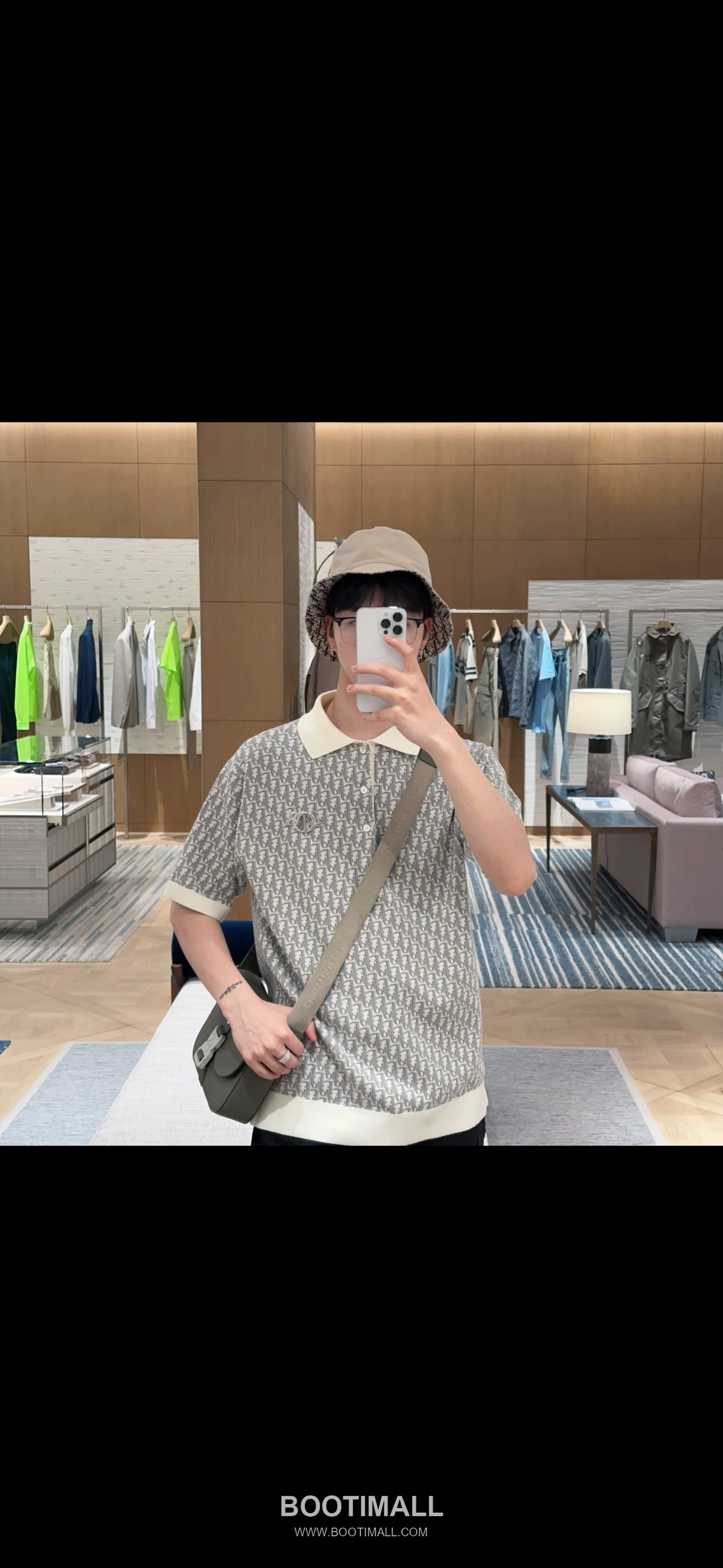 Louis Vuitton Oblique Jacquard Polo Cotton Beige Polo Shirt 루이비통 오블리크 자카드 폴로 코튼 베이지 폴로 셔츠 3