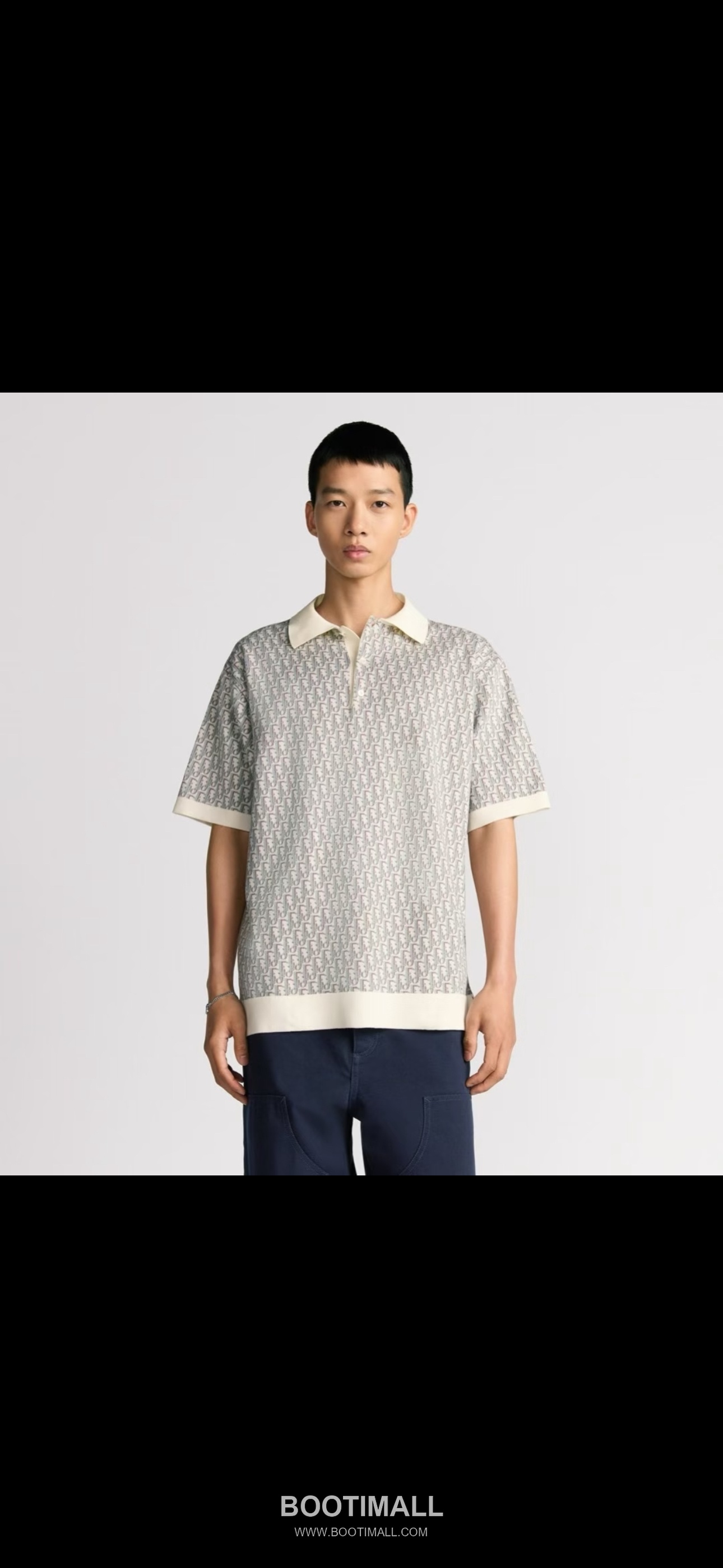 Louis Vuitton Oblique Jacquard Polo Cotton Beige Polo Shirt 루이비통 오블리크 자카드 폴로 코튼 베이지 폴로 셔츠 6