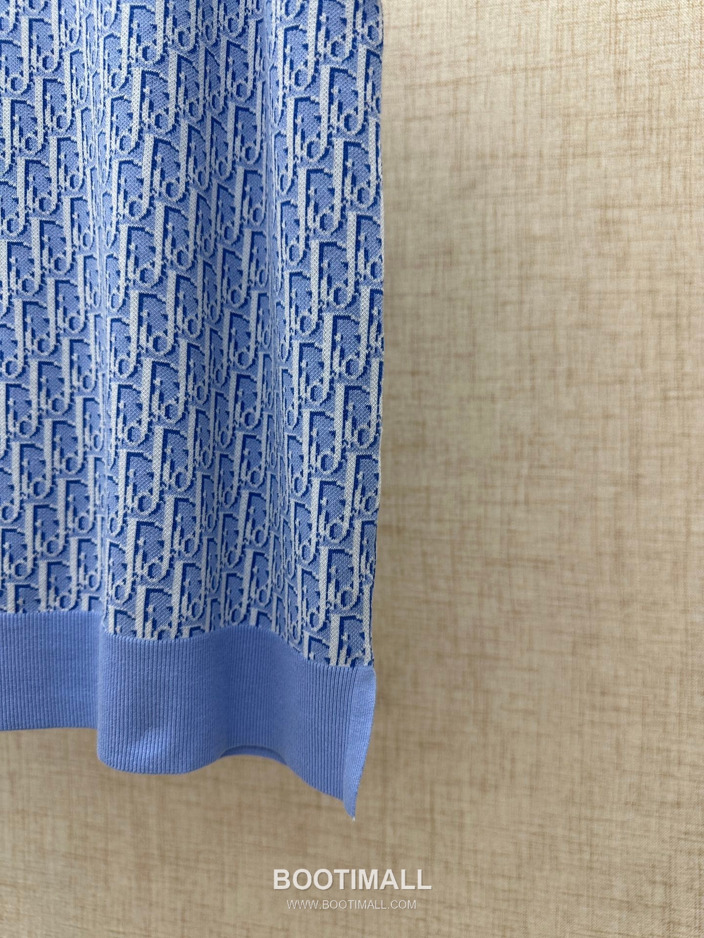 Louis Vuitton Oblique Jacquard Polo Cotton Light Blue Polo Shirt 루이비통 오블리크 자카드 폴로 코튼 라이트 블루 폴로 셔츠 8