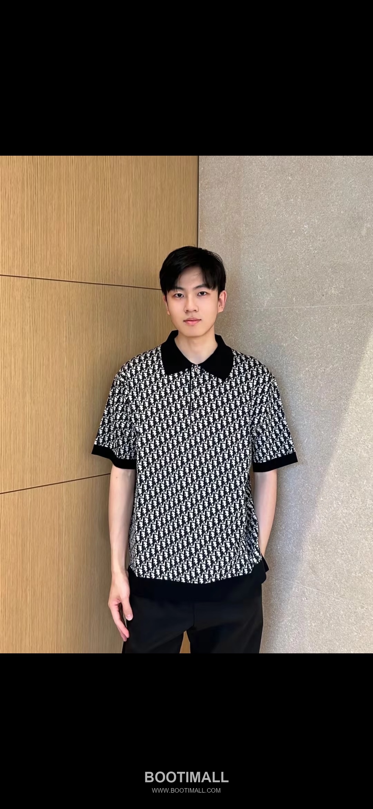 Louis Vuitton Oblique Jacquard Polo Cotton Beige Polo Shirt 루이비통 오블리크 자카드 폴로 코튼 베이지 폴로 셔츠 5