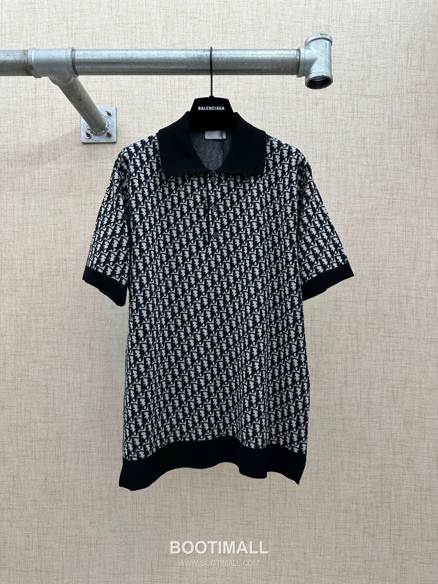 Louis Vuitton Oblique Jacquard Polo Cotton Beige Polo Shirt 루이비통 오블리크 자카드 폴로 코튼 베이지 폴로 셔츠 8